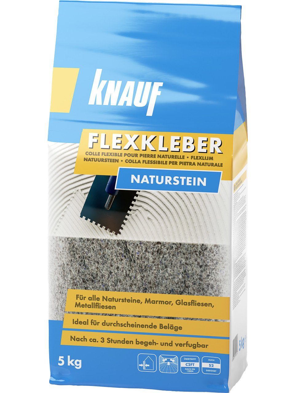 KNAUF Fliesenaufkleber Knauf Flexkleber Naturstein 5 kg