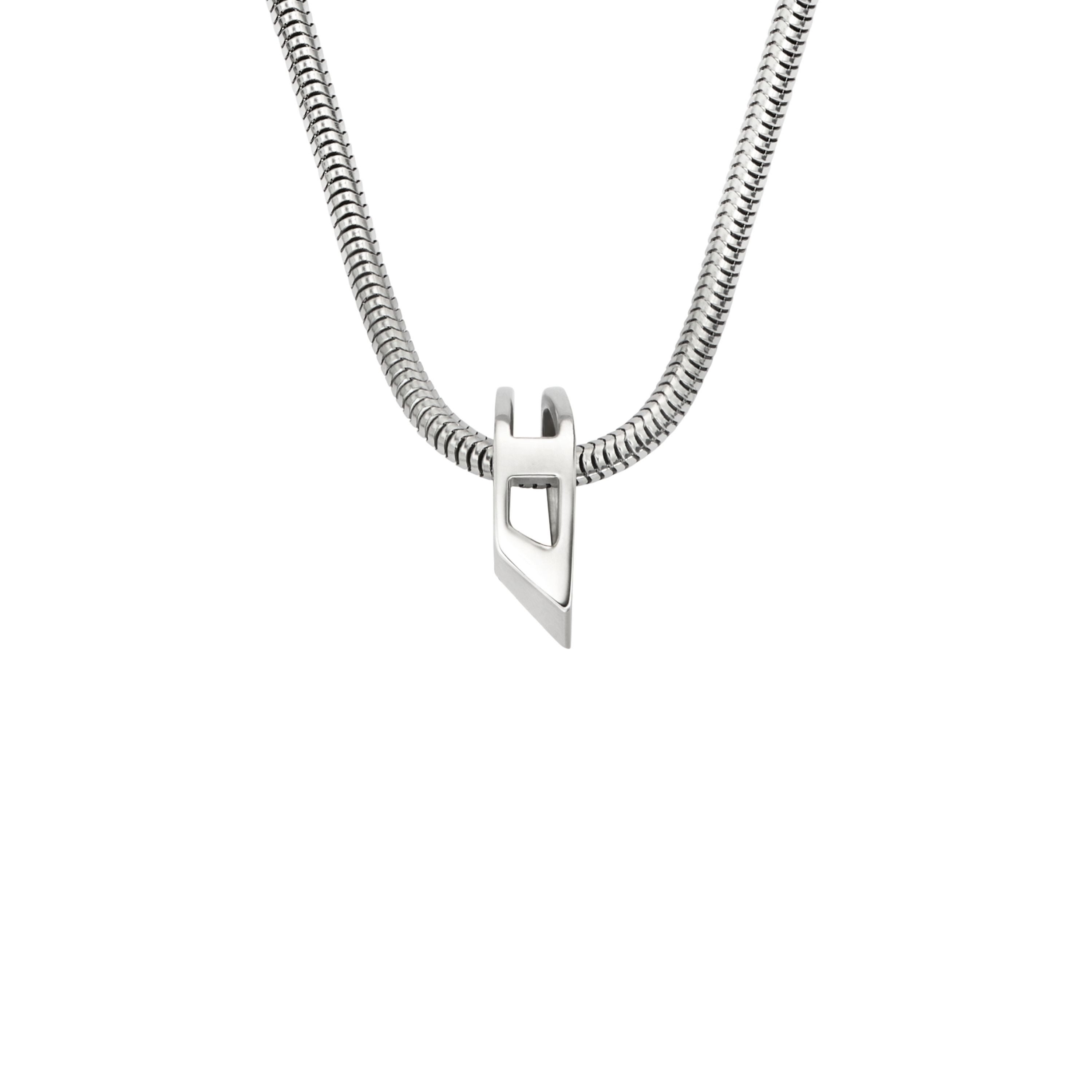 Kette mit Anhänger Schmuck Geschenk Edelstahl D LOGO