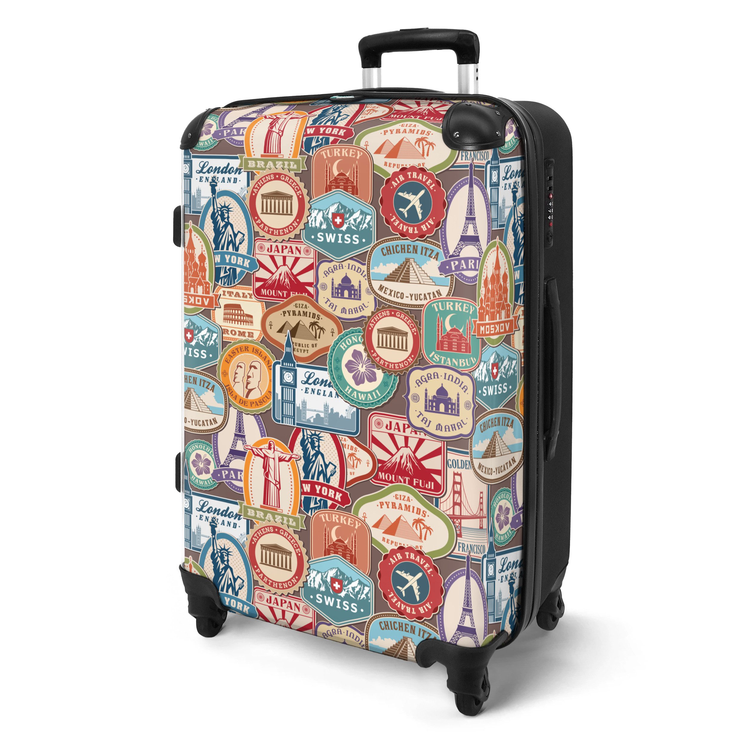 NoBoringSuitcases.com© Hartschalen-Trolley Reisen - Muster - günstig online kaufen