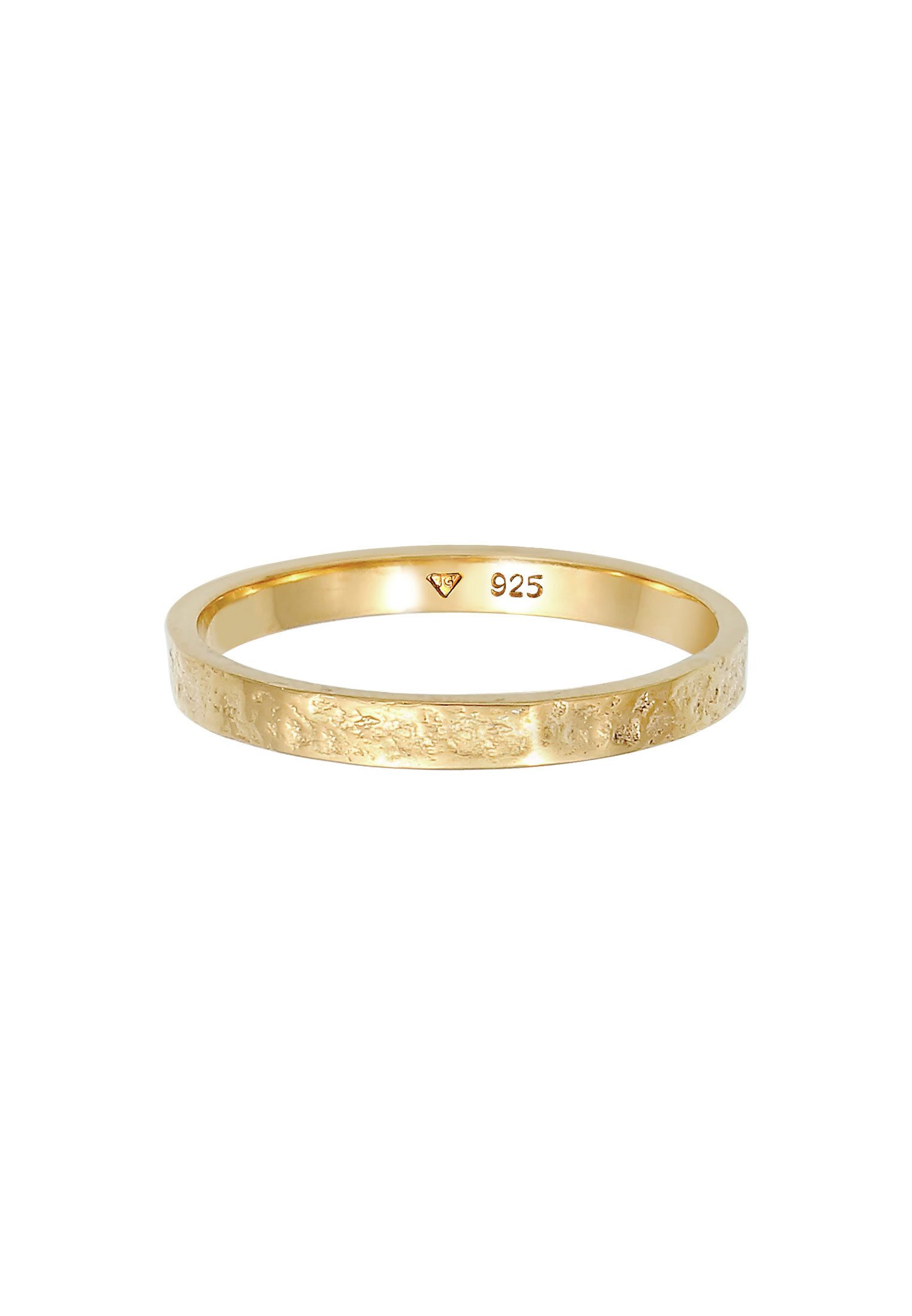 Elli Fingerring Bandring Partnerring Basic Organic Look 925 Silber günstig online kaufen