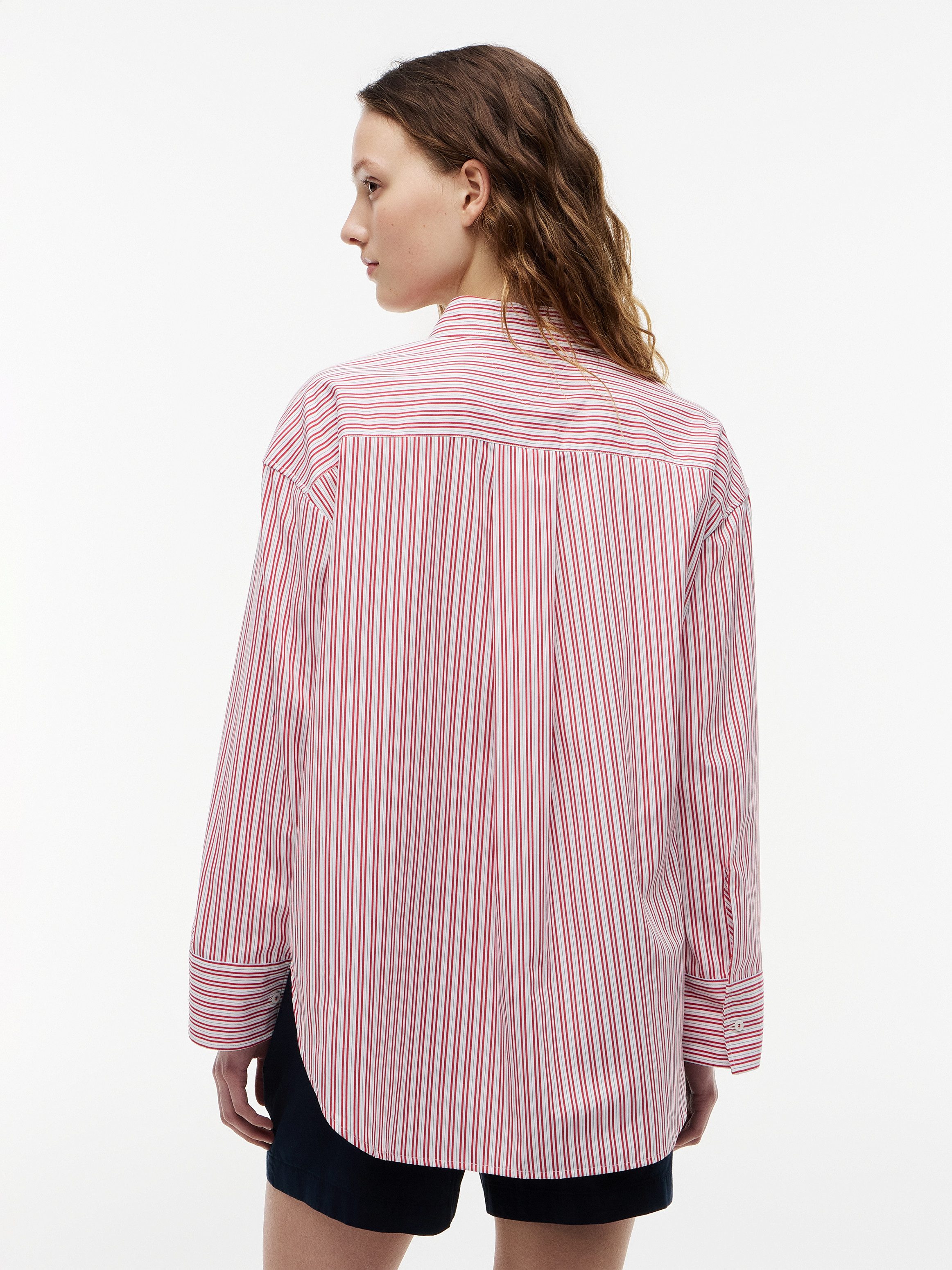 Tommy Hilfiger Hemdbluse MODERN REG POPLIN LS SHIRT Baumwolle, Brusttasche, regular fit
