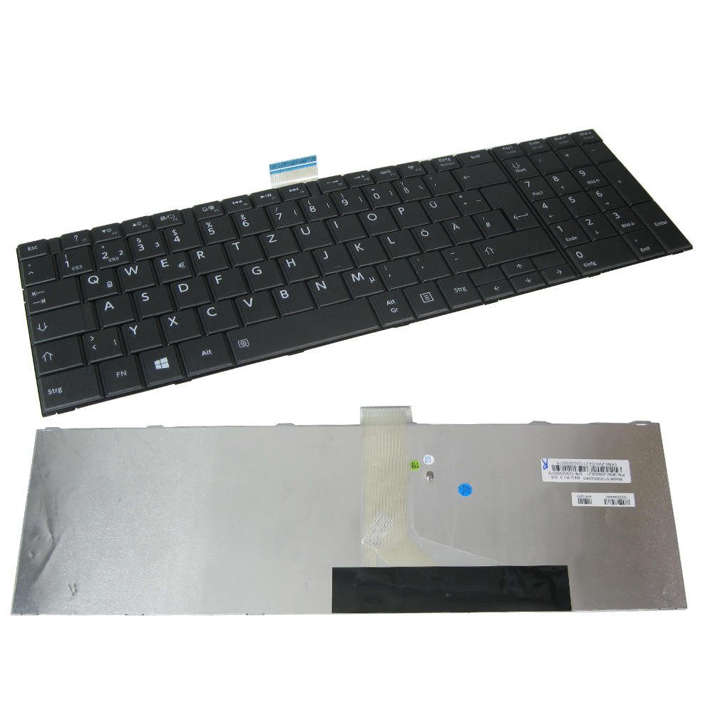 Trade-Shop Ersatz passend für Toshiba Satellite S855 S855D S950 S955 S970 S975 Tastatur (Tastenbelegung: Deutsch, QWERTZ / Farbe: Schwarz)