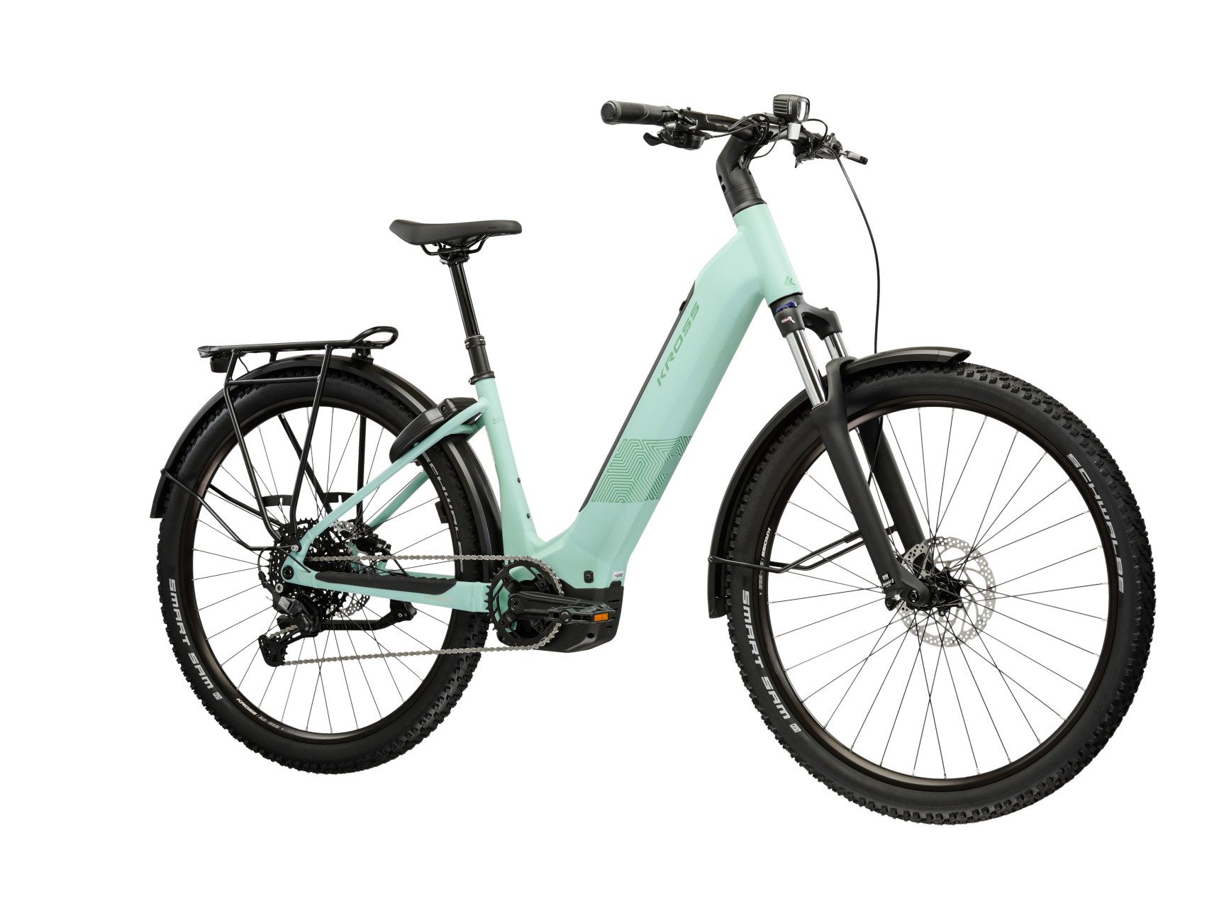 Kross E-Bike ATB Influx Hybrid SUV 3.0 21,3Ah / Bosch 800 Wh 27,5" Grün 10 Gänge 2026, 10 Gang Shimano CUES U6000 Schaltwerk, Kettenschaltung, Mittelmotor, 800 Wh, BOSCH PERFORMANCE LINE PX 36 V/250 W, Mittelmotor