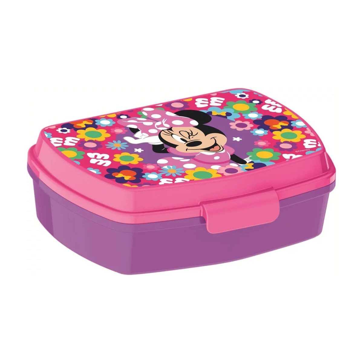 Disney Lunchbox Disney Minnie Bold Florals witzige Kunststoff-Sandwichbox, Kunststoff, (1-tlg)