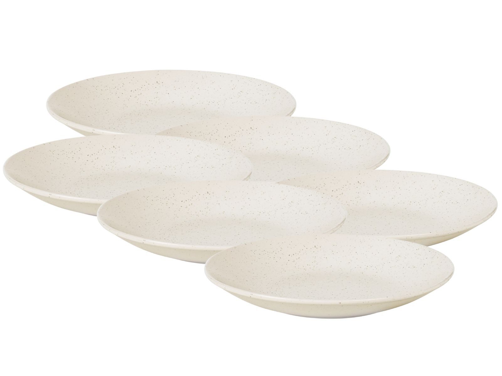 Broste Copenhagen Тарелки-Set NORDIC VANILLA Pastateller 29cm Set6, Steingut