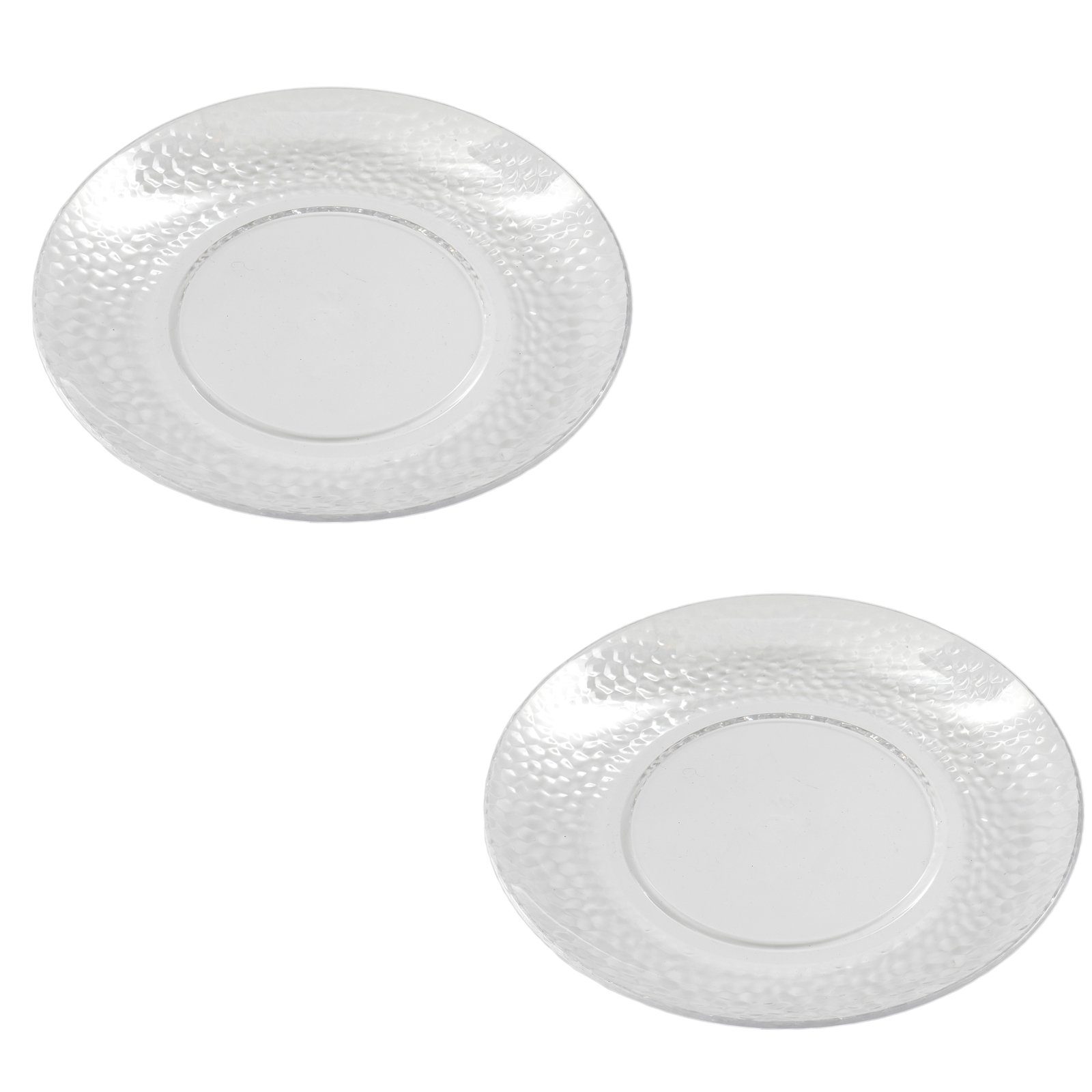Speiseteller Teller Ø 20 cm 2er Set Kunststoff mit Blaseneffekt