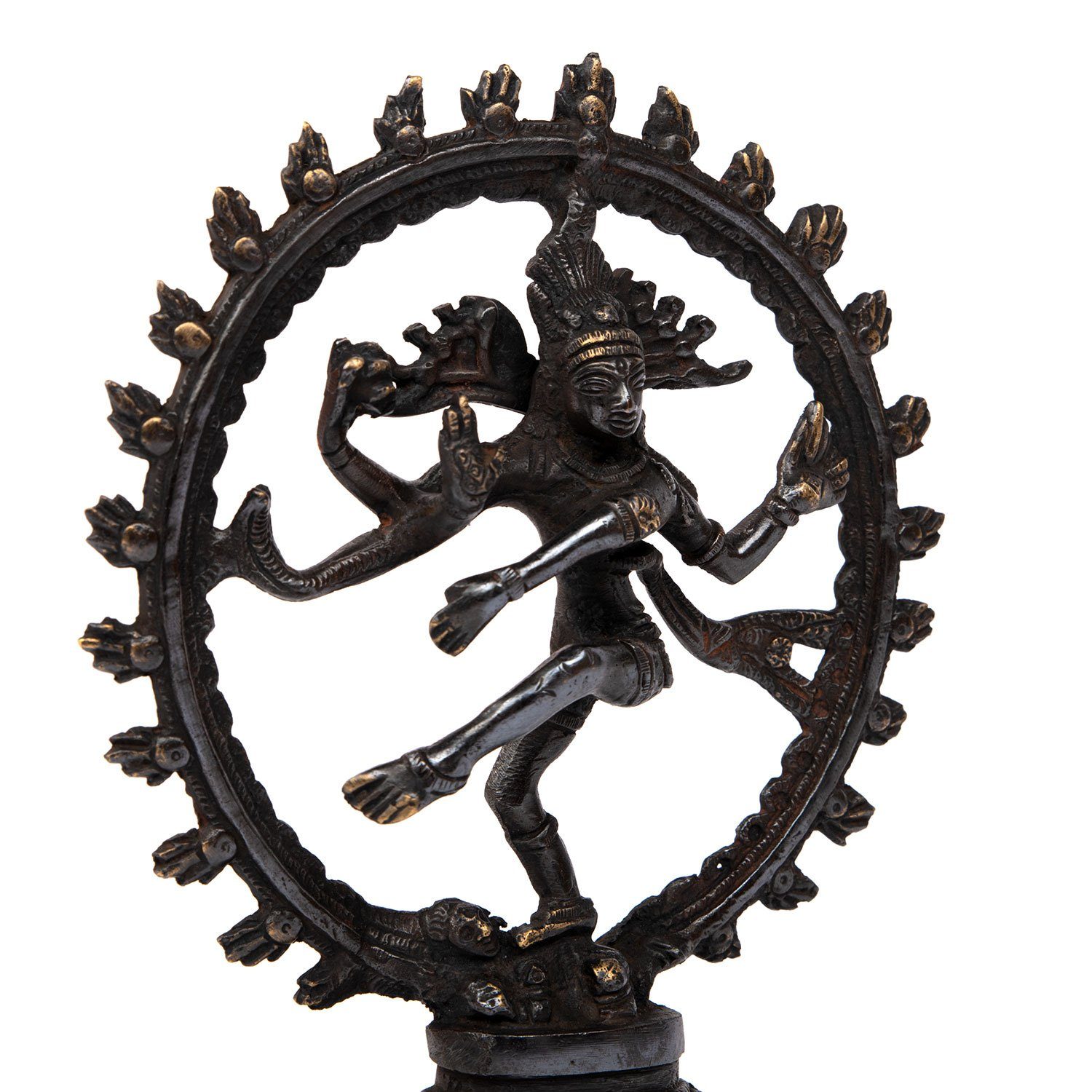 Messing Dekofigur 23 Nataraj bodhi Statue, ca. cm, schwarz