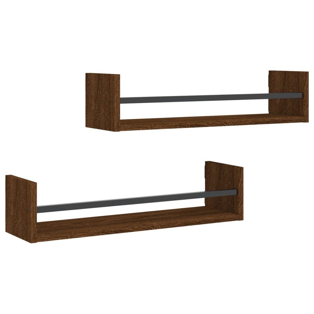 vidaXL Regal Wandregale mit Stangen 2 günstig online kaufen
