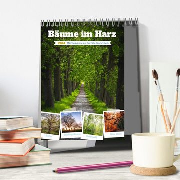 CALVENDO Wandkalender Bäume im Harz (Tischkalender 2024 DIN A5 hoch)