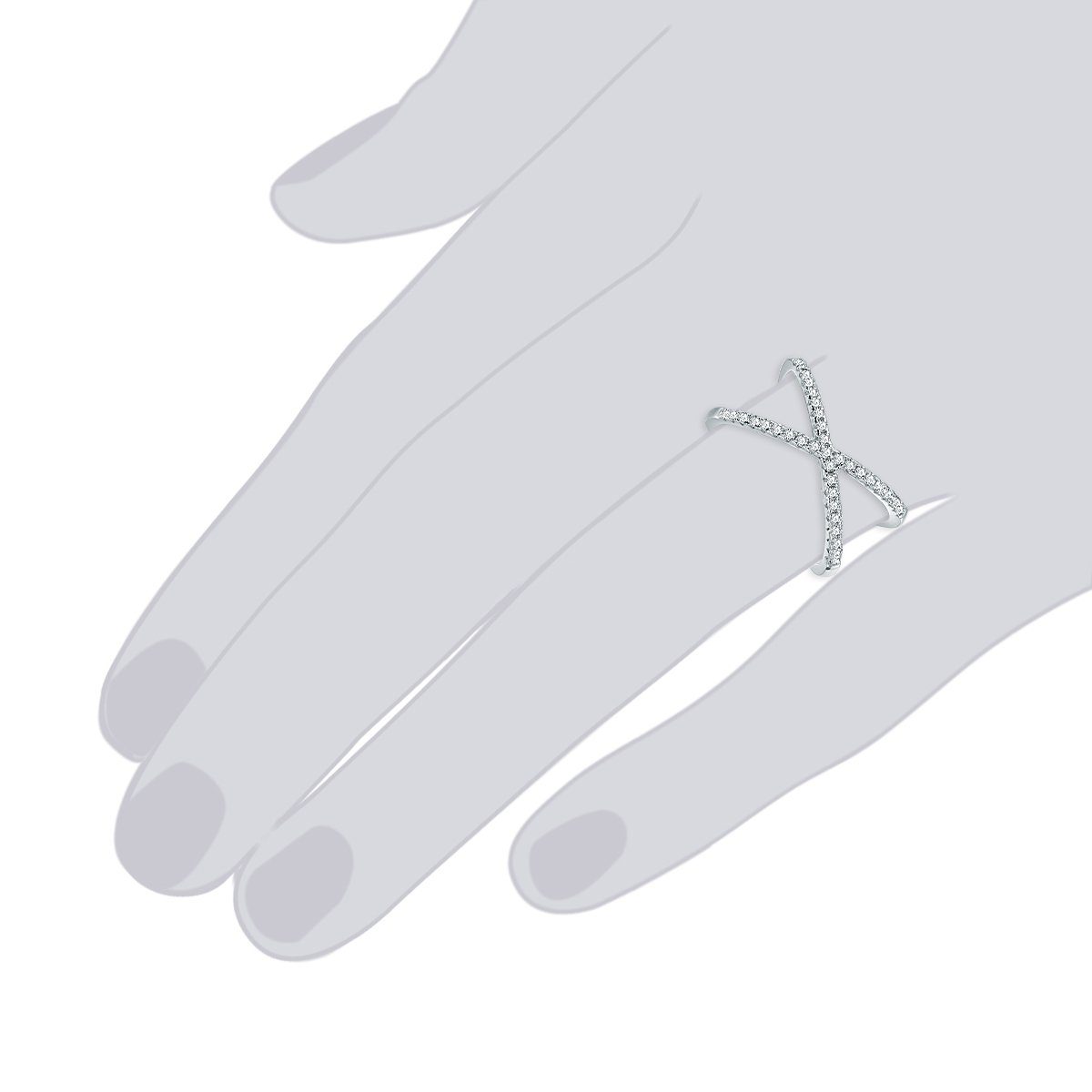 Lulu & Jane Silberring silber, Sterling Silber günstig online kaufen