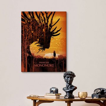 Posterlounge Leinwandbild Albert Cagnef, Princess Mononoke, Wohnzimmer Illustration