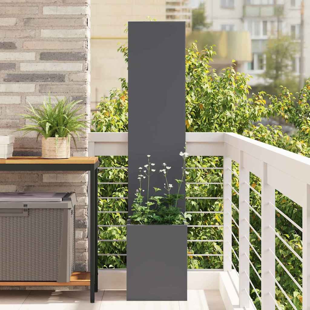 vidaXL Wandbild Garten Sichtschutz-Leinwand Anthrazit 32 x 32 x 150 cm, (1 St)