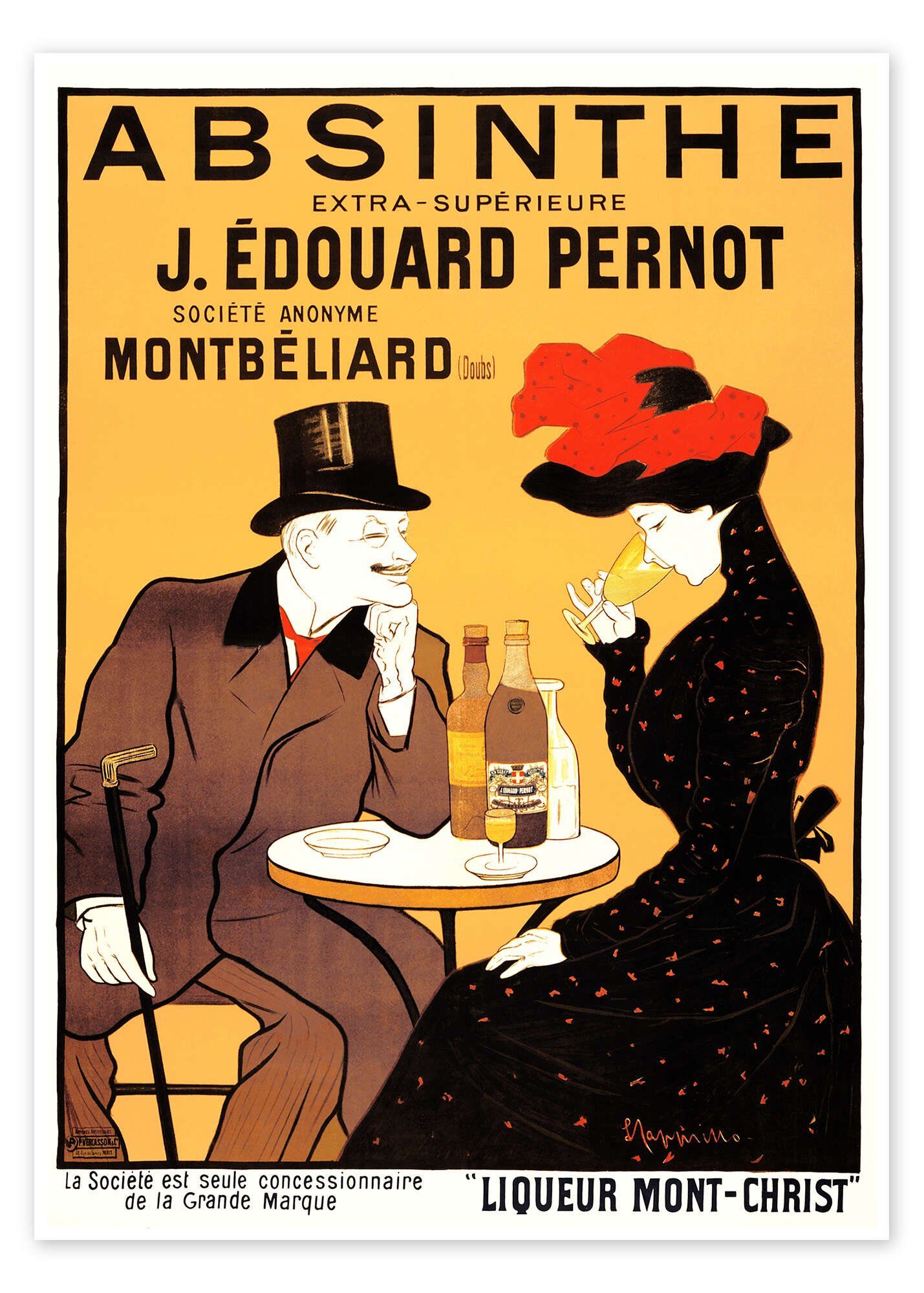 Posterlounge Wandbild Absinthe Extra Supérieure (Französisch), Leonetto Cappiello, erhältlich als Poster, Leinwandbild, Wandsticker oder Acrylglasbild