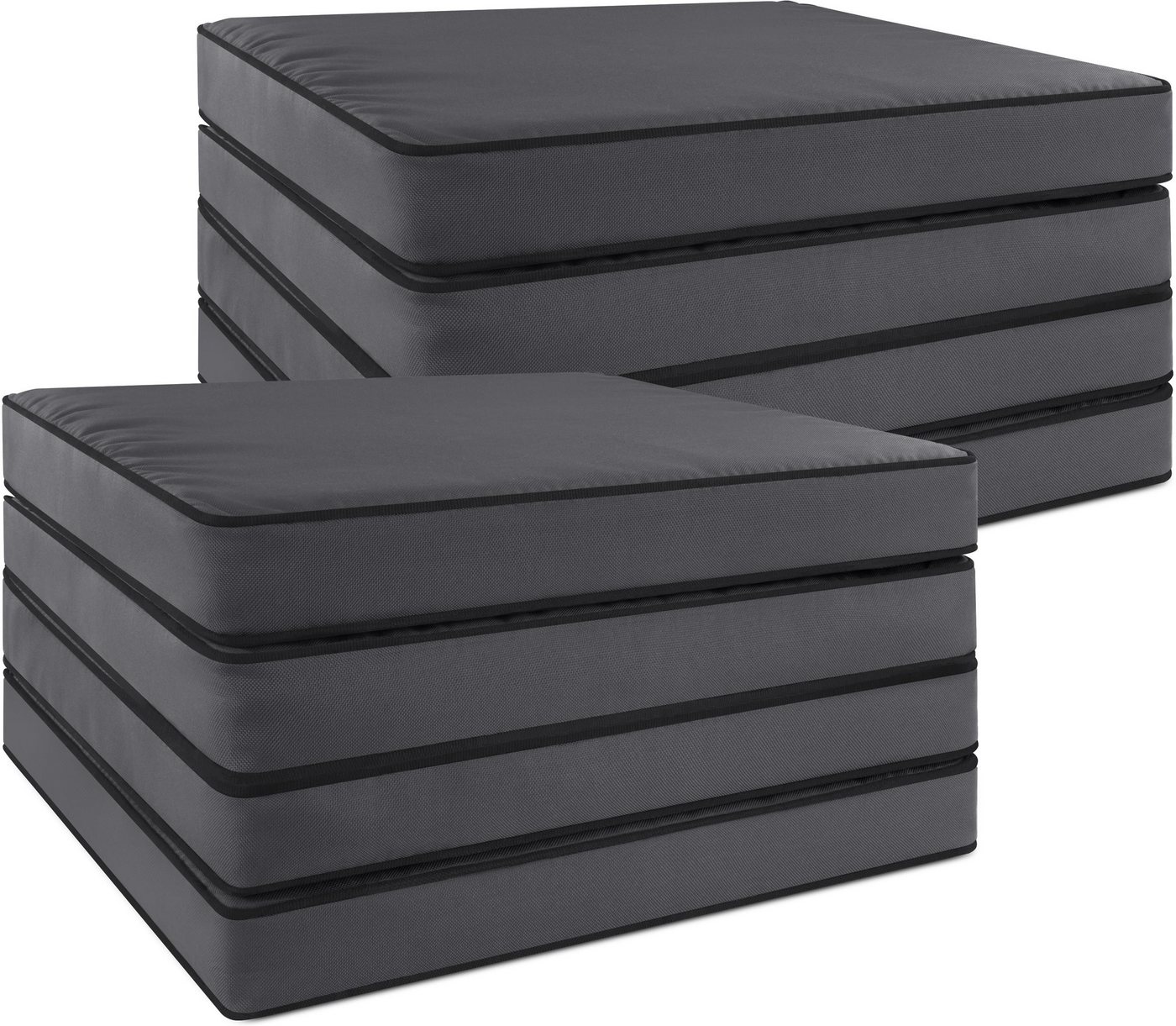 Aspero Sitzauflage 8 Stuhlkissen 40x40 cm Lucca, Gepolsterte und wasserdichte Outdoor Auflage