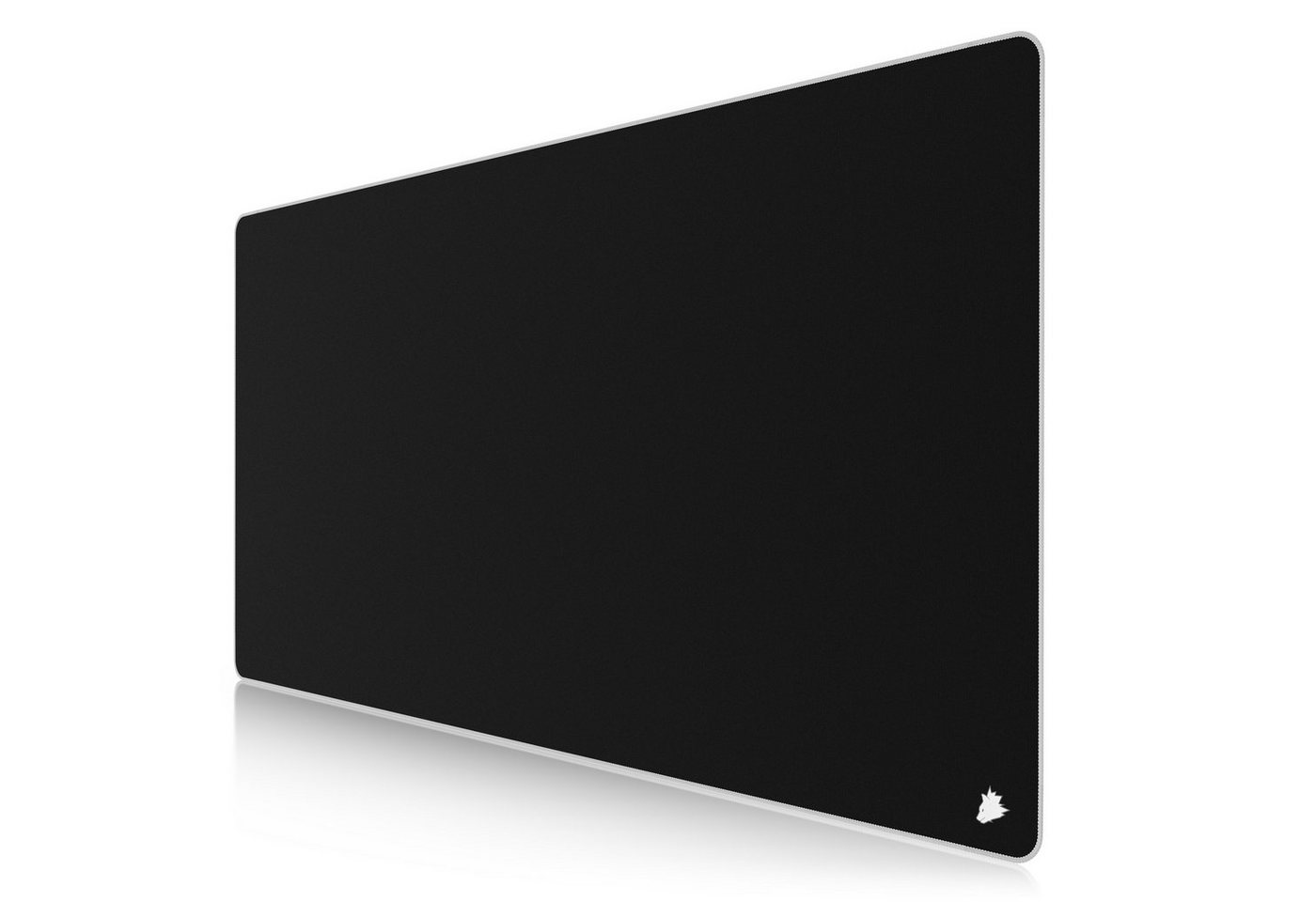 Titanwolf Gaming Mauspad XXXL Speed Mousepad 1200 x 600 x 3 mm, große Tischunterlage (1-St), rutschfest, abwaschbar, Geschwindigkeit & Präzision, Symbol weiß