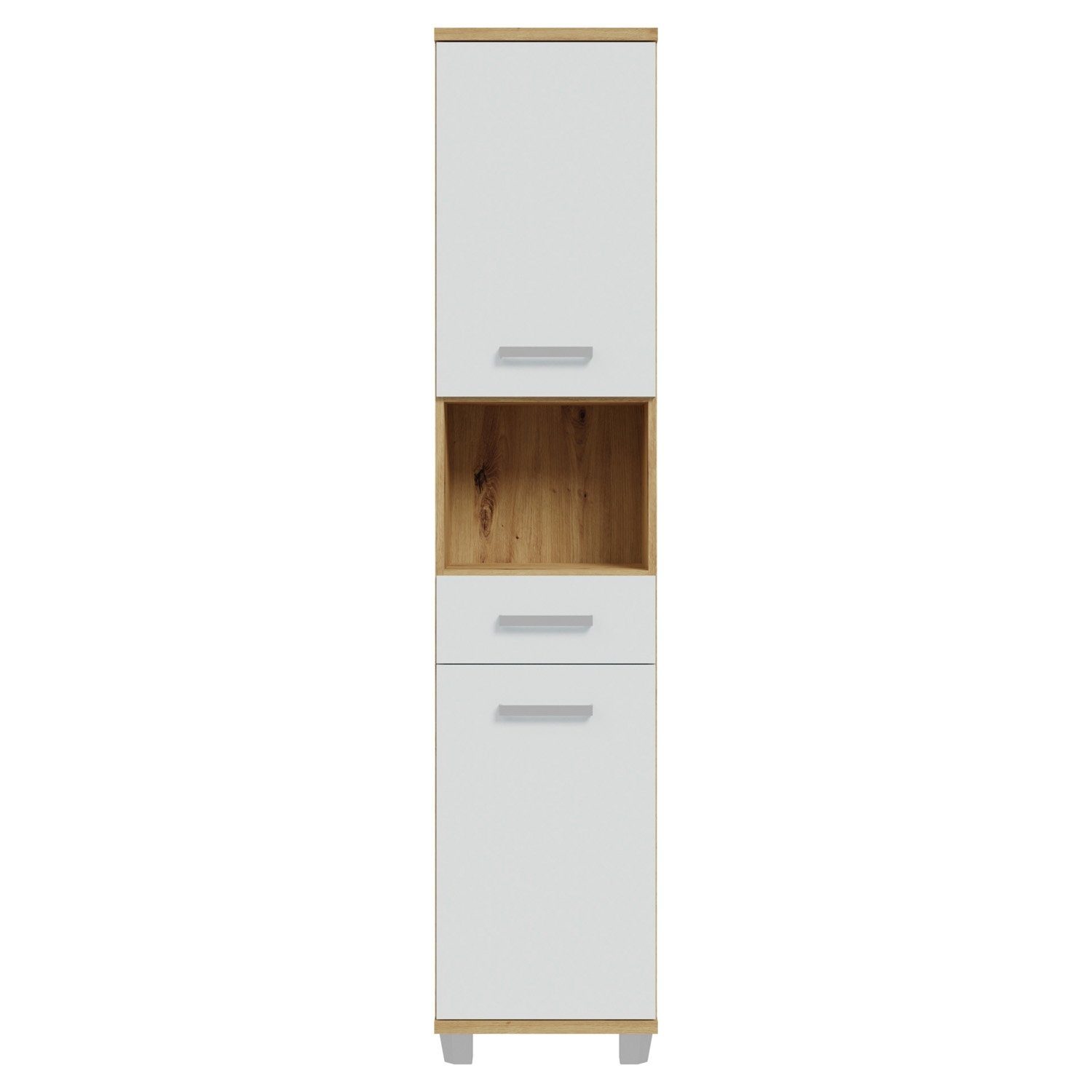 FORTE Hochschrank VERIS, B 40 x H 187 x T 35 cm, Artisan Eiche Dekor Badmöbel