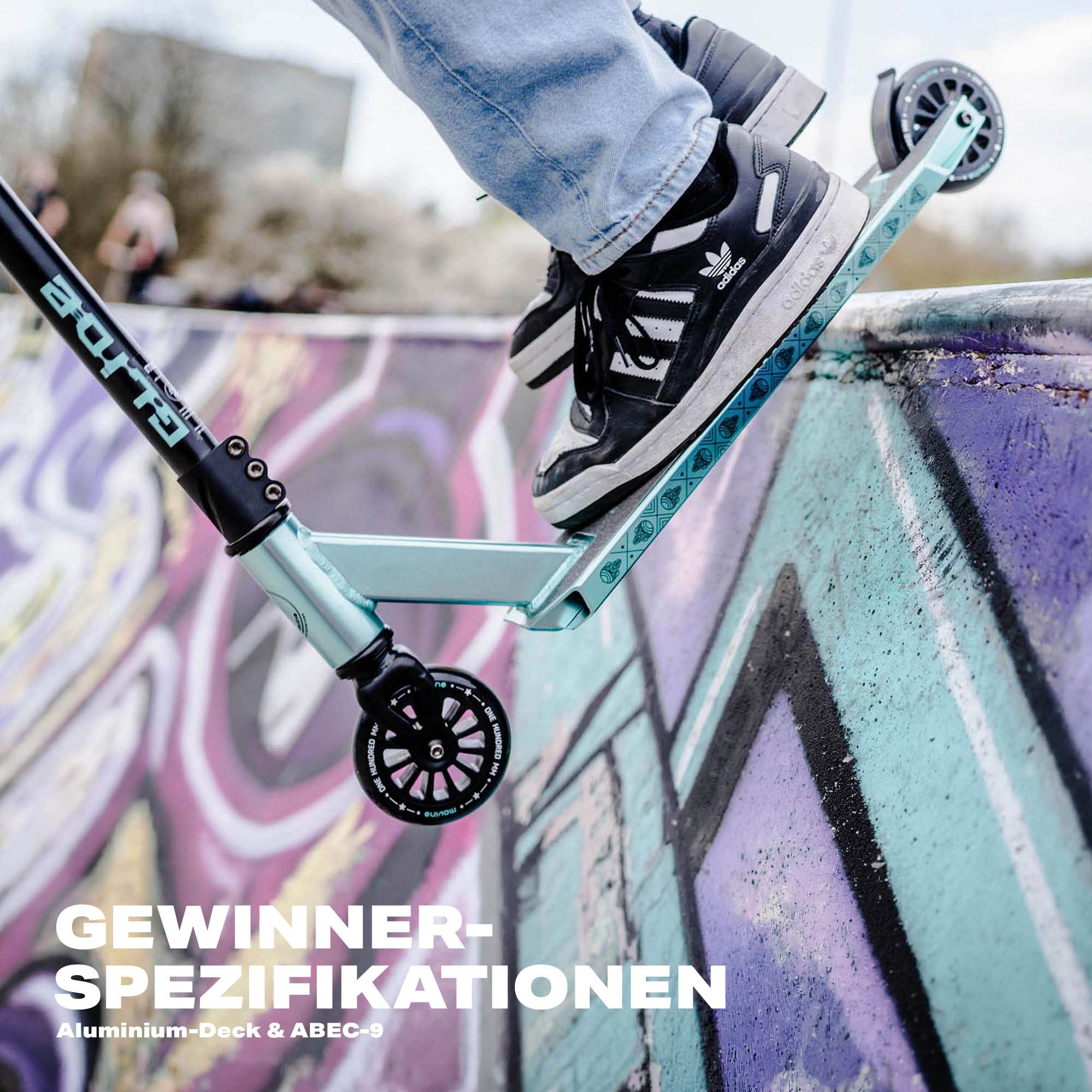 Movino Stuntscooter MOVINO GLIDE Skatepark leicht 3,3kg ABEC-9 IHC – Bild 5 von 5