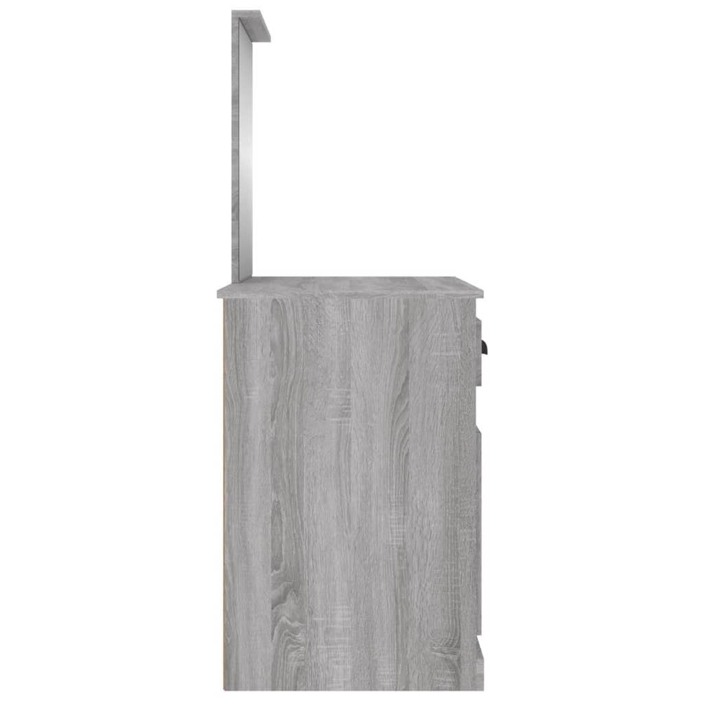 (1-St) Grau mit Spiegel 90x50x132,5 furnicato Schminktisch cm Sonoma
