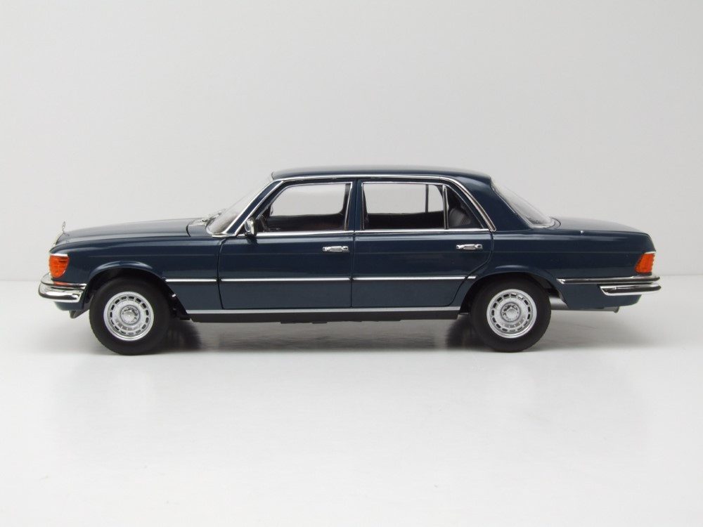 Norev Modellauto Mercedes 350 SEL S-Klasse W116 1979 blau, Maßstab 1:18