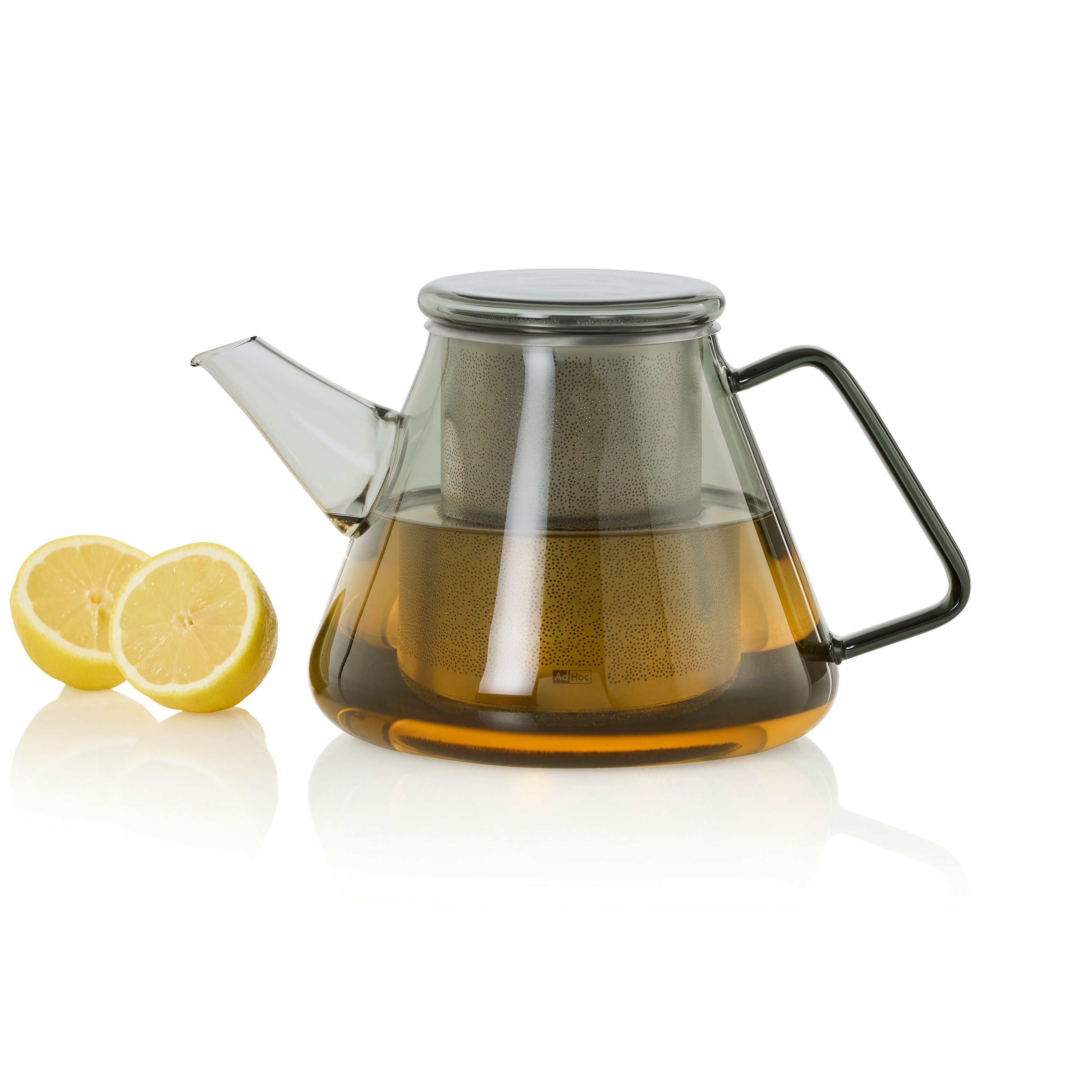 AdHoc Teekanne Orient+, 1.5 l, Borosilikatglas mit Edelstahlfilter, hitzebeständig & aromaschonend