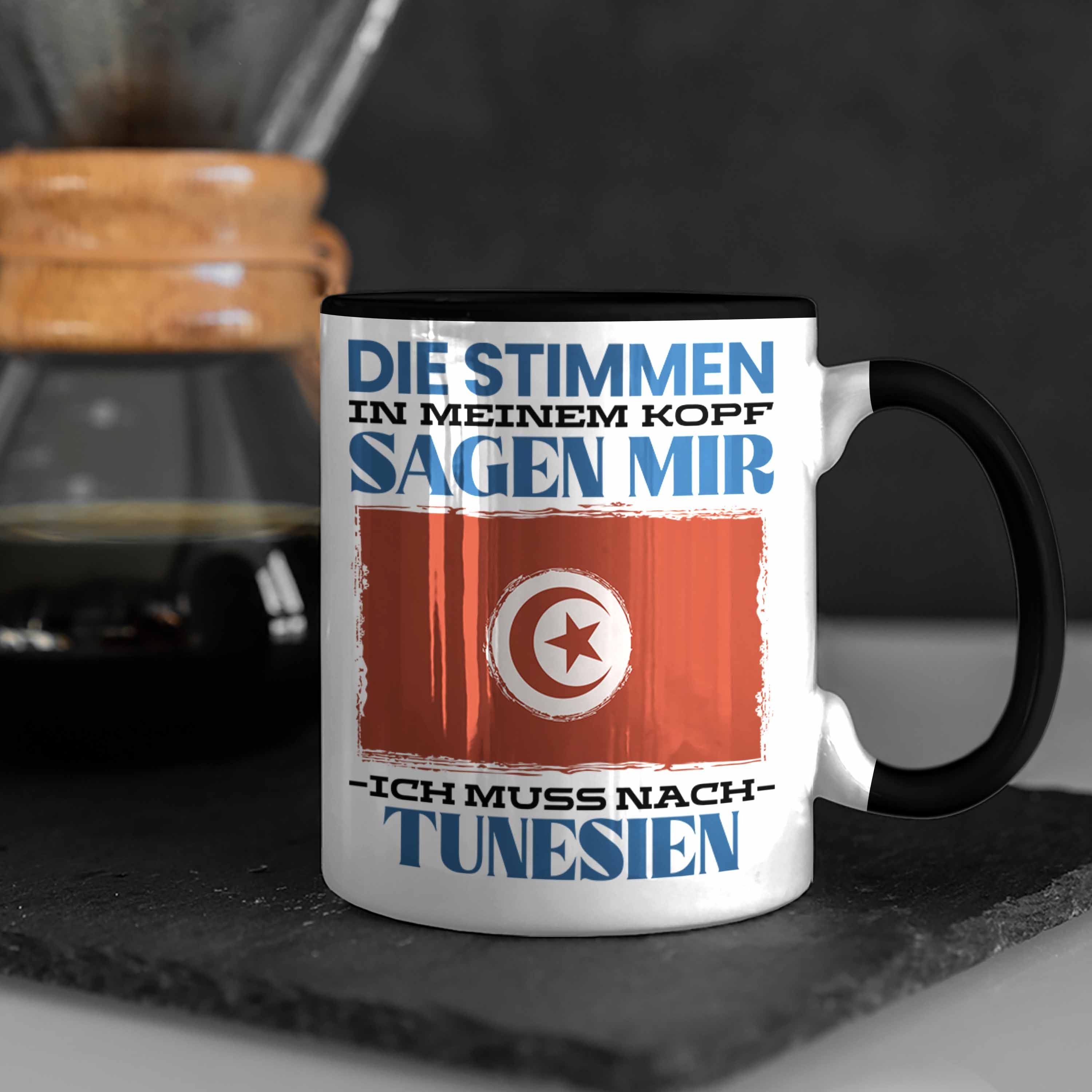 Tunese Geschenk Urlaub Tasse Trendation Schwarz Geschenkidee Tasse Spruch Tunesien Heimat
