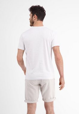 LERROS T-Shirt LERROS Serafino mit Finelinerstreifen, washed