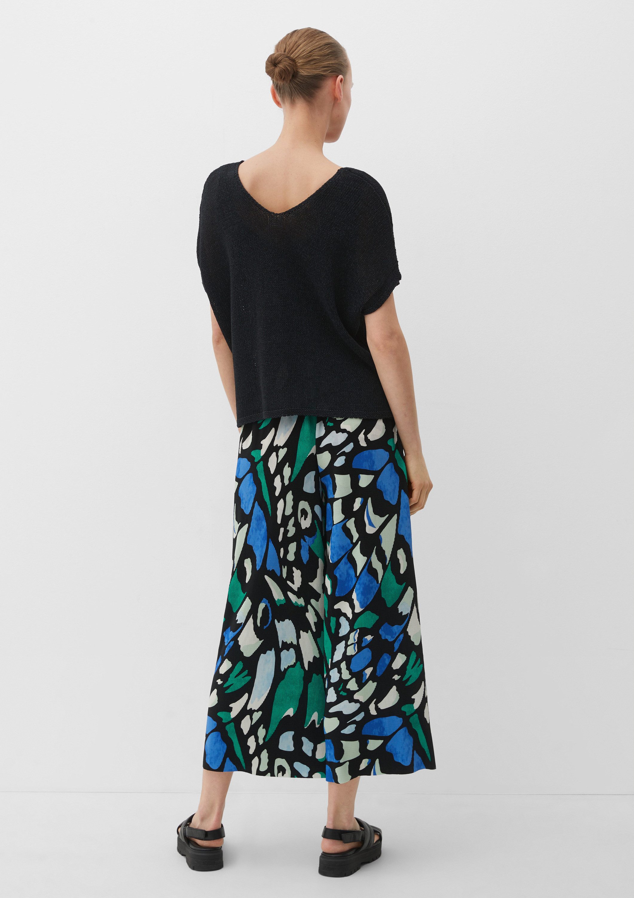 s.Oliver Kurzarmpullover Strickpullunder Ärmelloser Strickpullover