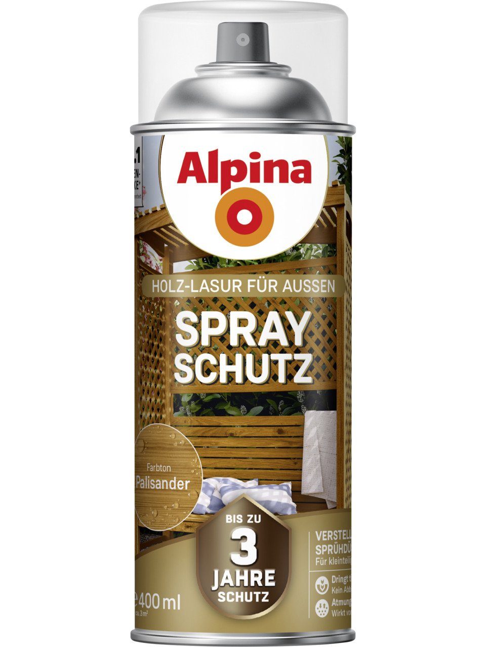 Lasur palisander 0,4 Alpina Spray-Schutz Alpina L