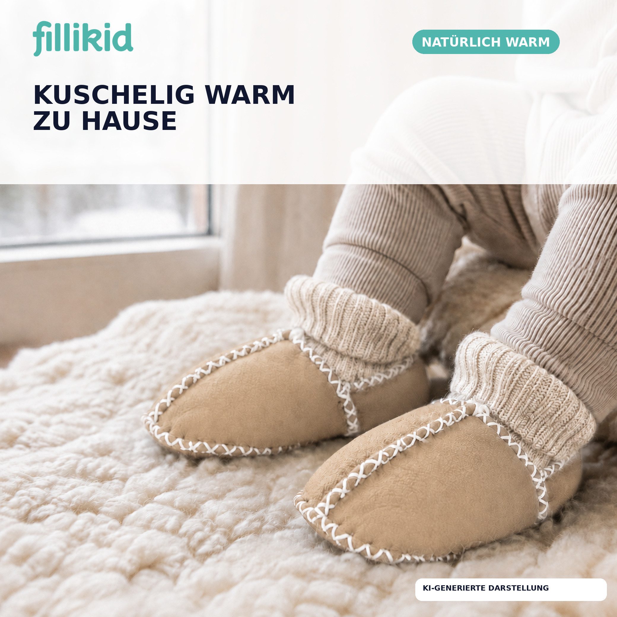 Fillikid Babylammfell Schuhe Exclusiv Babystiefel – Bild 4 von 5