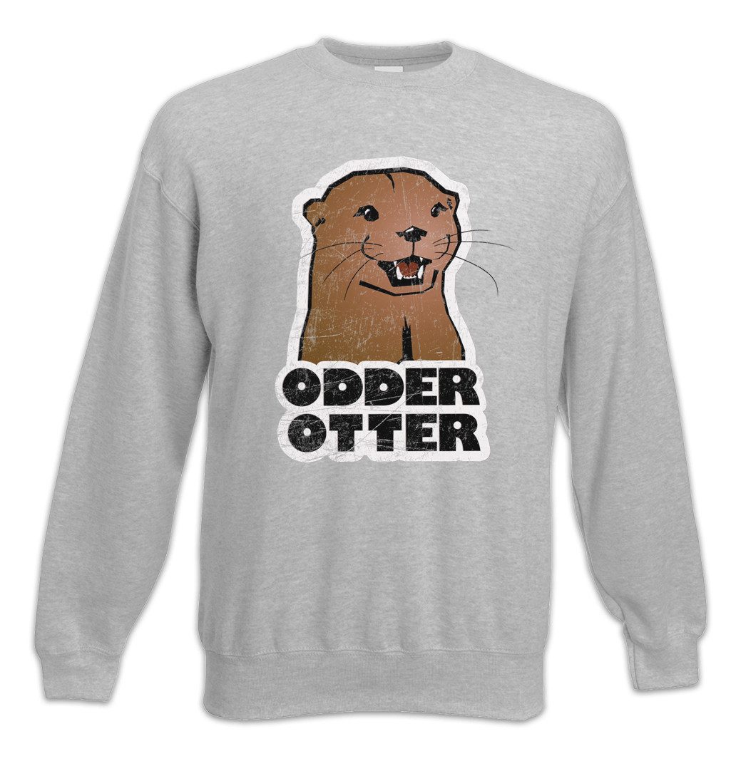 Urban Backwoods Sweatshirt Odder Otter Sweatshirt Wildlife Animal Protection Fisch Fischen Angeln (1-tlg) Angel Space Angler Fluss