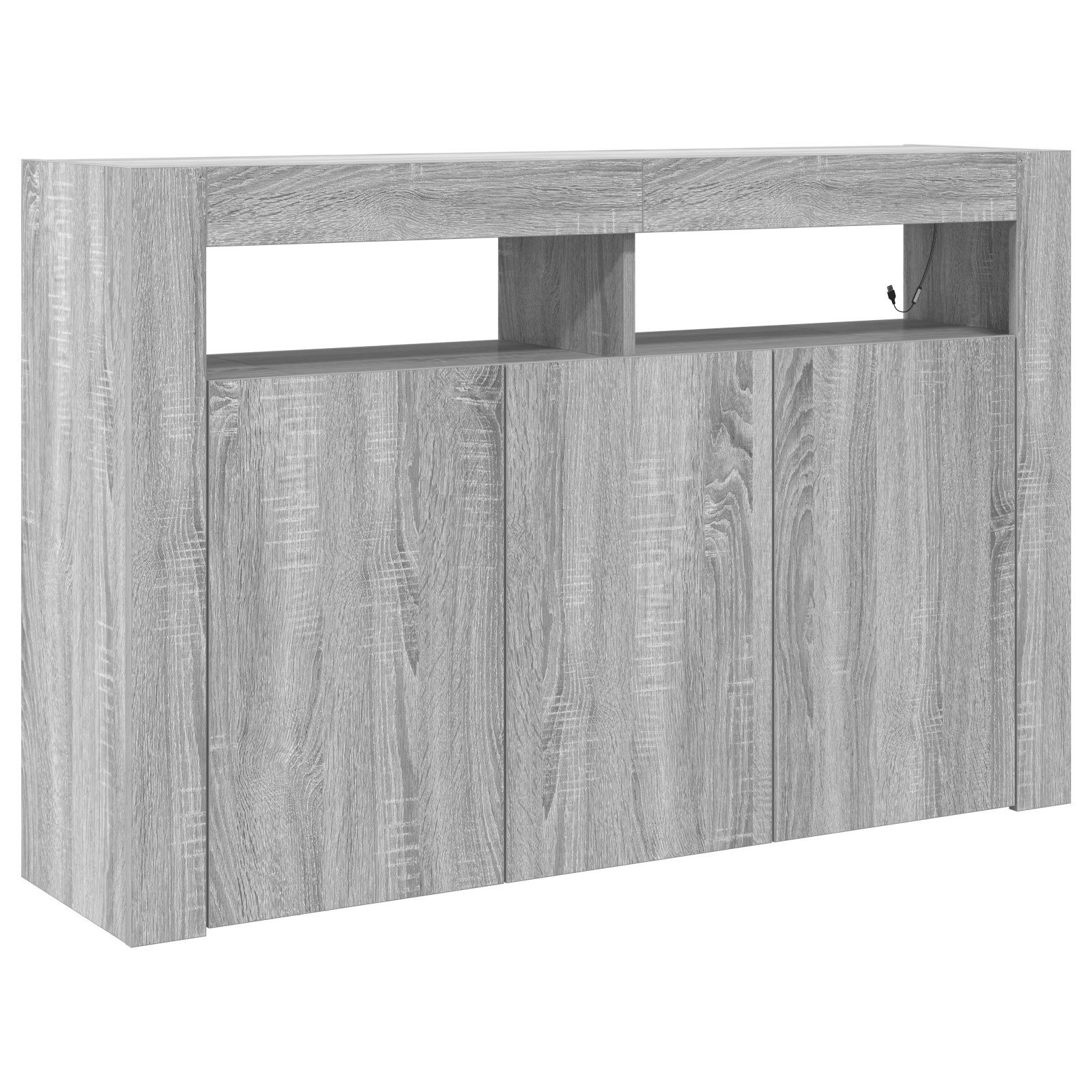 vidaXL Sideboard Sideboard Graues Sonoma Holzwerkstoff günstig online kaufen