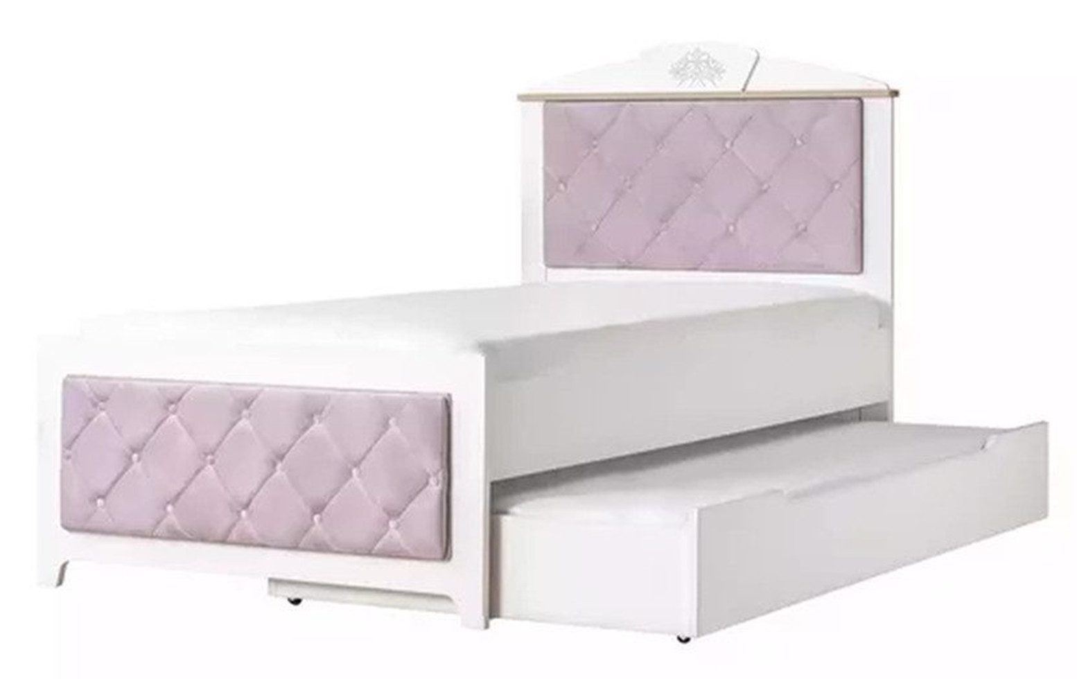 JVmoebel Jugendbett Funktionsbett Chesterfield Ausziehbar aus Holz (1-tlg., Jugendbett), Made in Europa