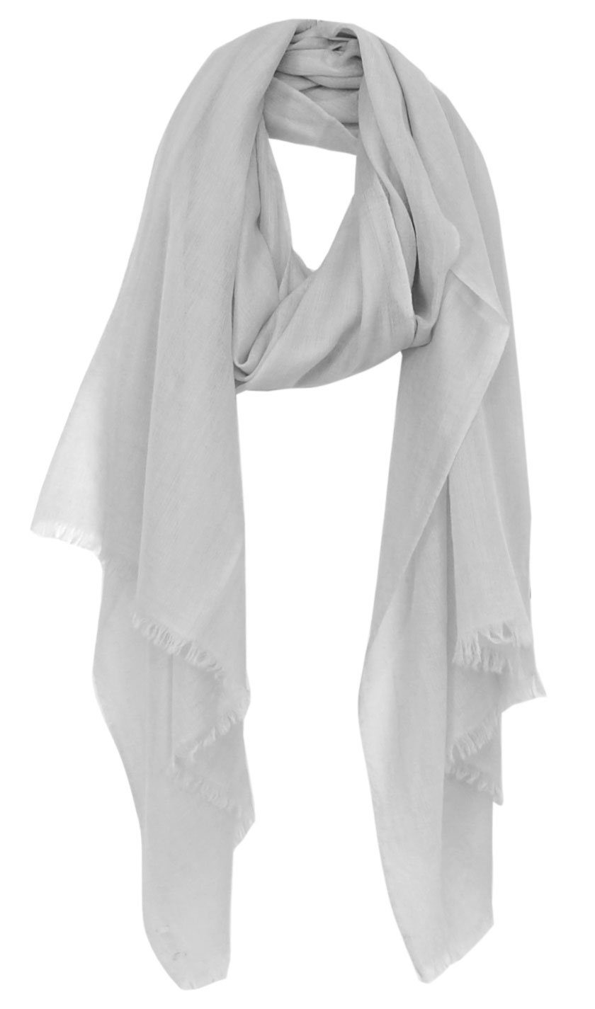 Bovari Kaschmirschal Kaschmir Schal Damen - 100% Kaschmir - Extra Leicht / Hauchzart, - Premium Cashmere - extra dünner Sommerschal - 200 x 70 cm