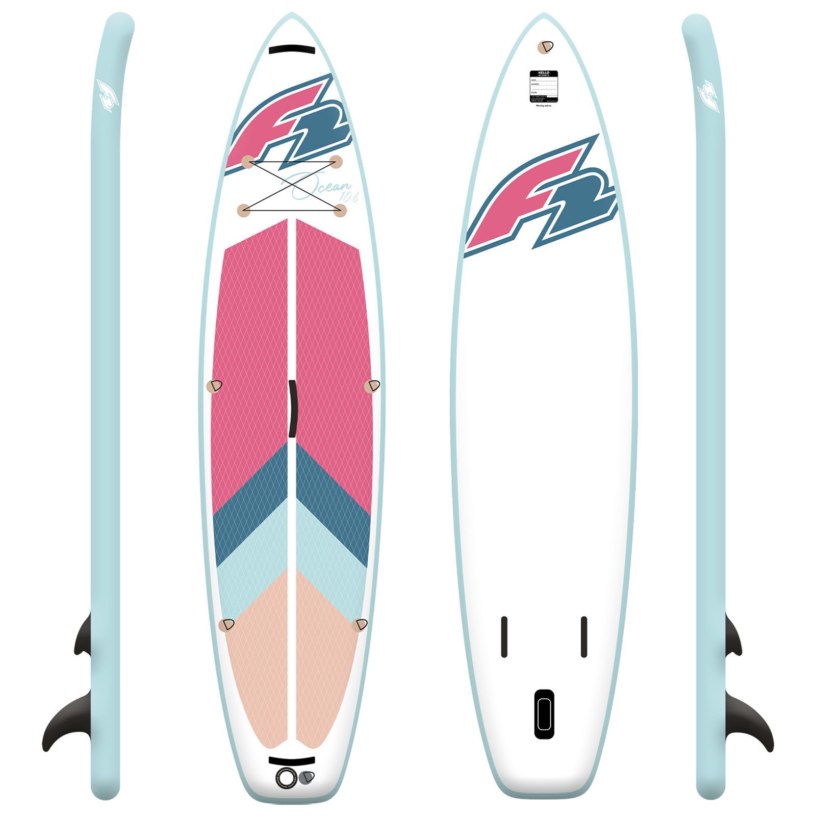 F2 SUP-Board F2 Stand up Paddle Board OCEAN LTD - Damen SUP Board Only 11,5 Pink, Stand up paddle board