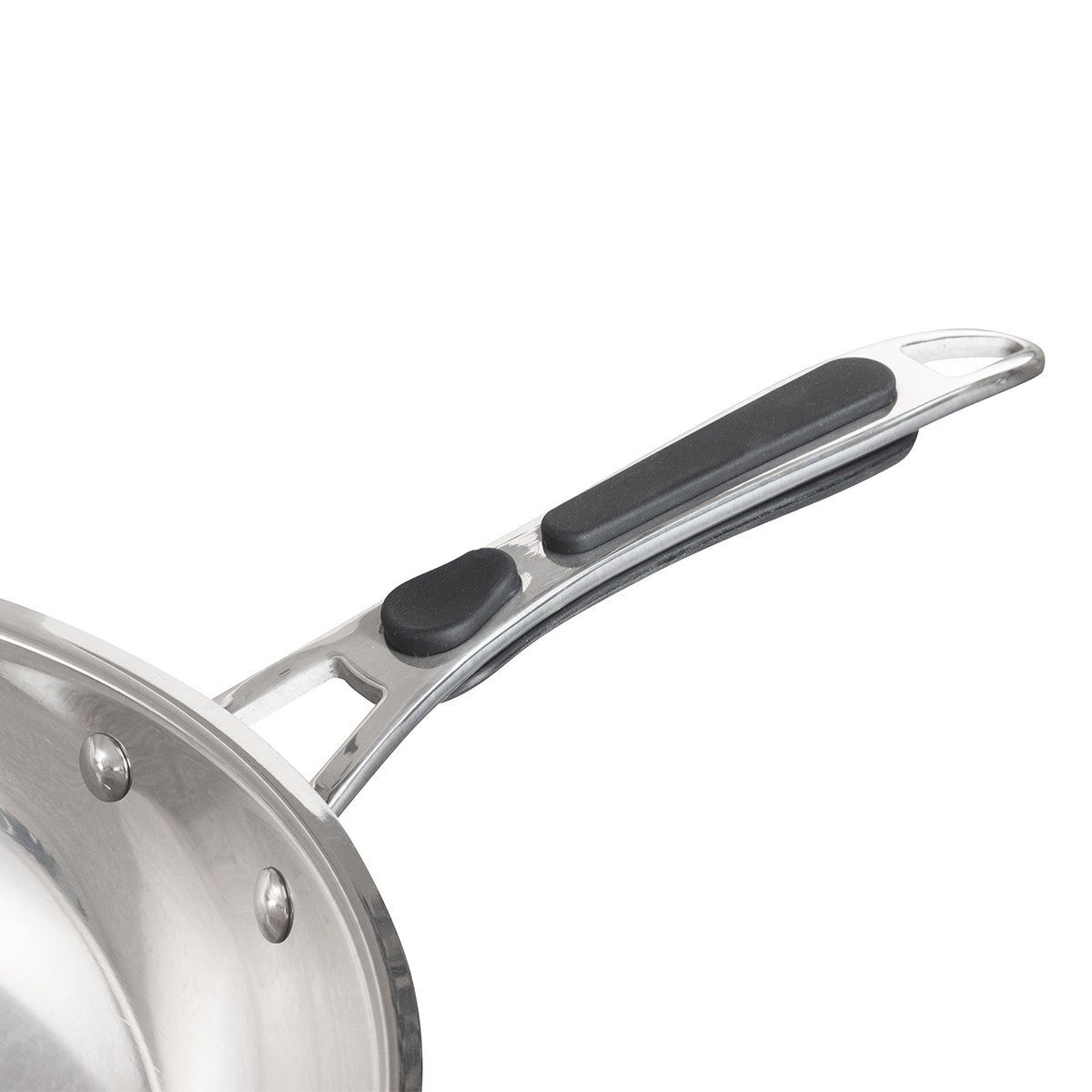GastroHero Bratpfanne Wokpfanne aus Edelstahl - Ø 36 cm - Gastronomie - Pfanne