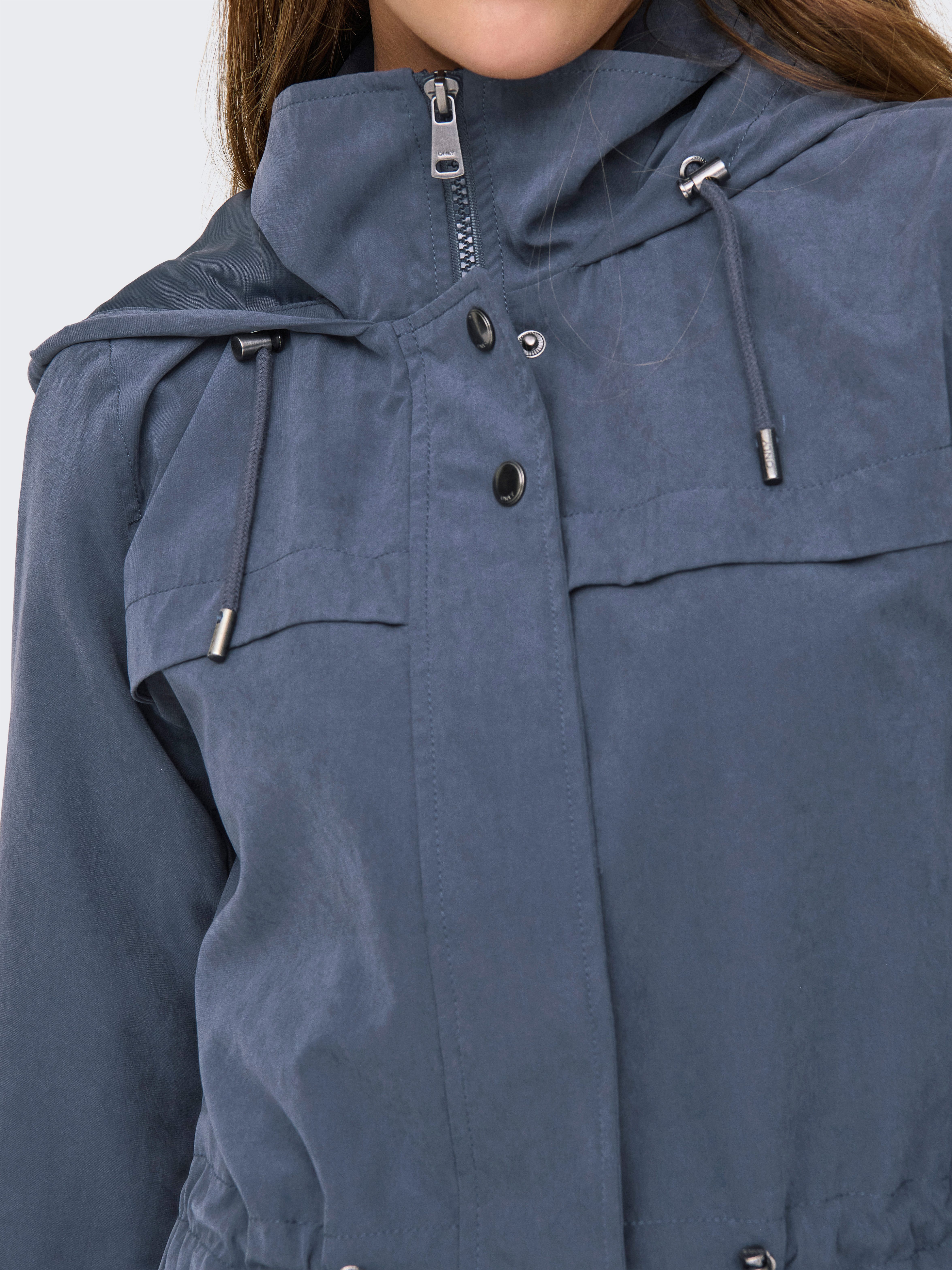 ONLY Parka ONLNEWSTARLINE SPRING JACKET CC OTW mit durchgehendem und verdecktem Reißverschluss