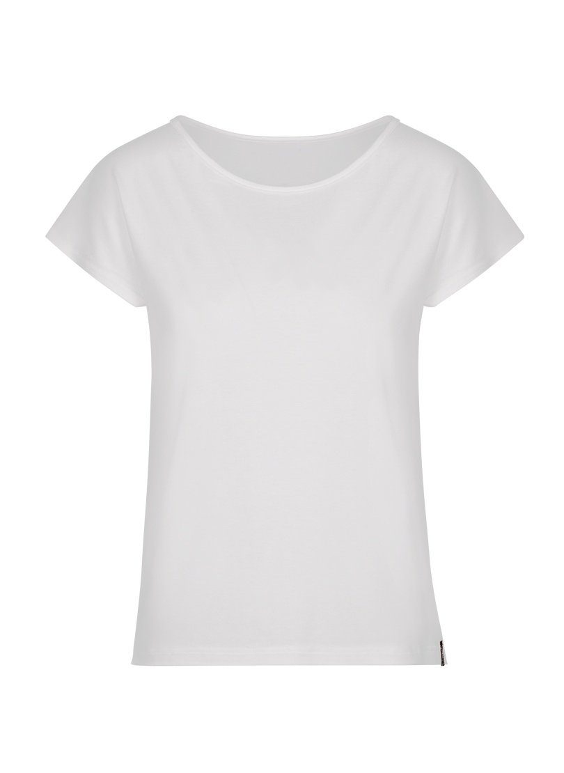 Viskose T-Shirt Trigema weiss T-Shirt TRIGEMA aus