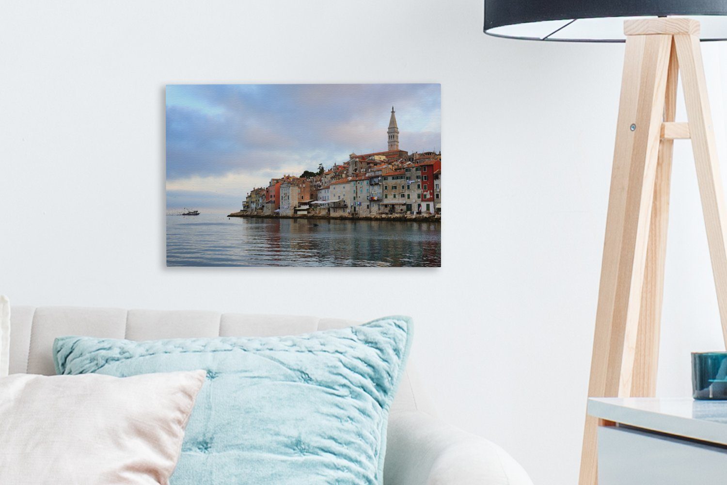 OneMillionCanvasses® Wandbild Kroatien, Aufhängefertig, Rovinj Leinwandbild Leinwandbilder, cm St), (1 Wanddeko, 30x20