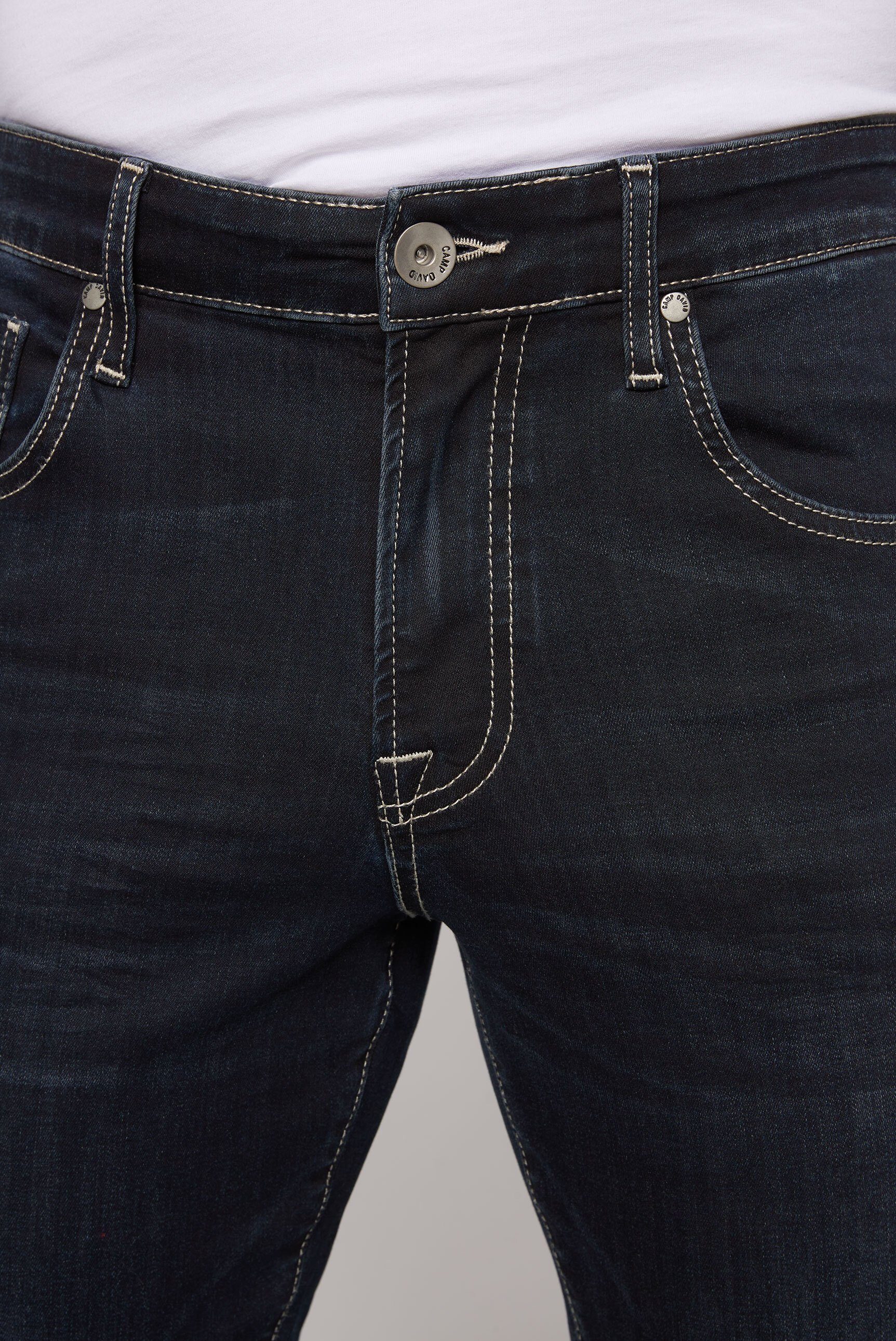 CAMP DAVID Regular-fit-Jeans mit hoher Leibhöhe