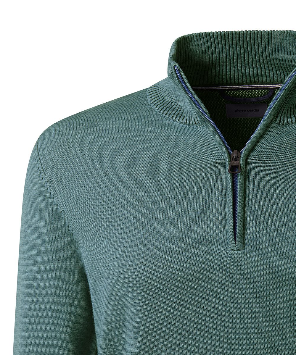 Pierre Cardin Strickpullover mit Troyer Kragen