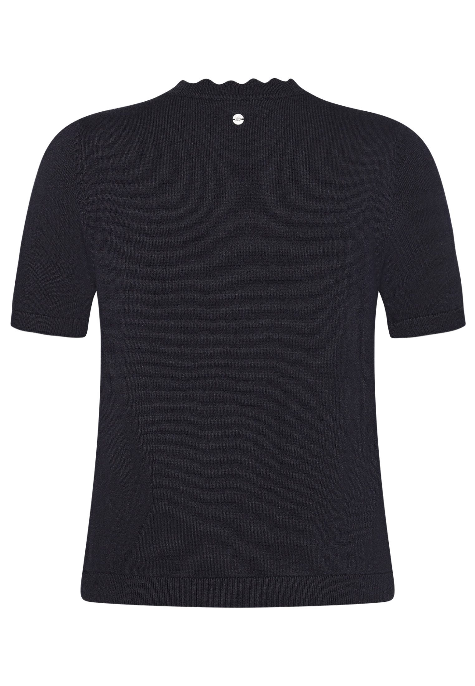 Zero Kurzarmshirt Damen mit Wellensaum (1-tlg) Material