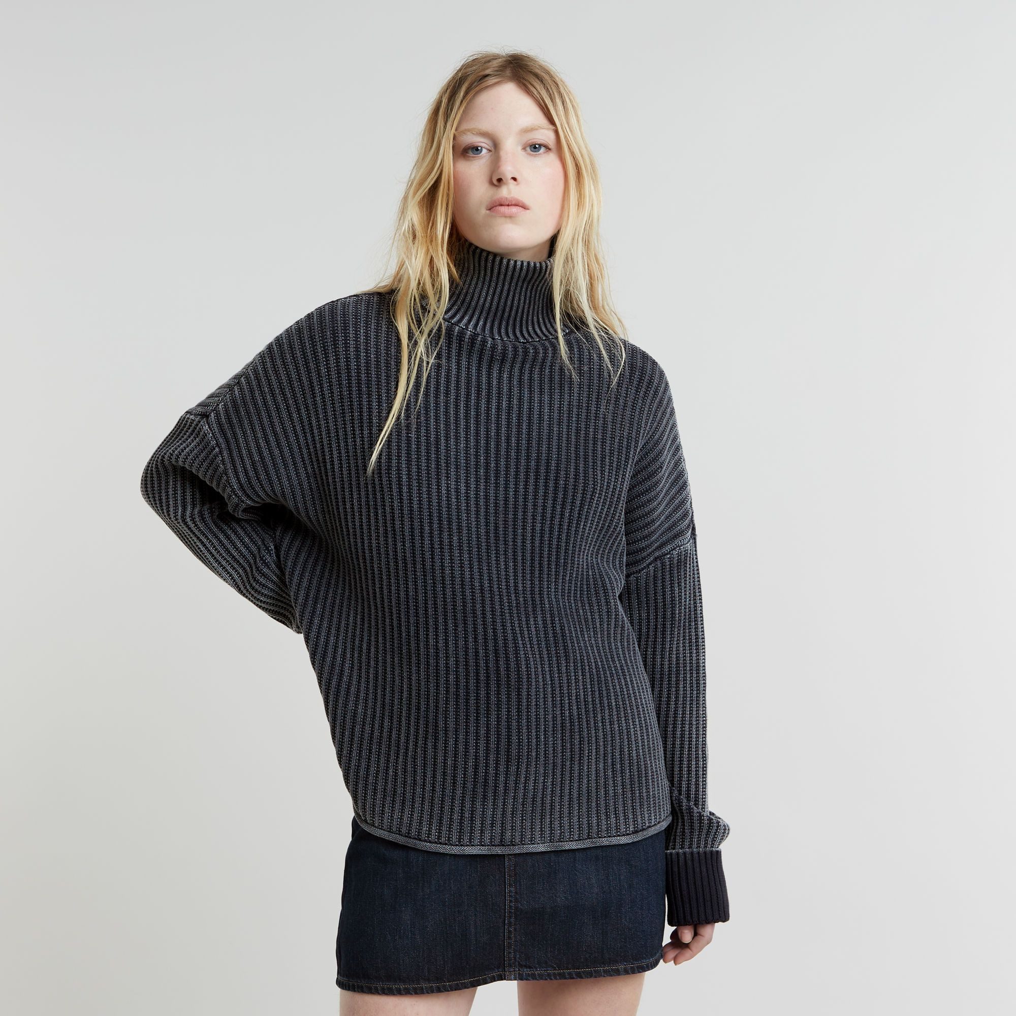G-STAR Strickpullover Loose Overdyed Turtle Knit günstig online kaufen