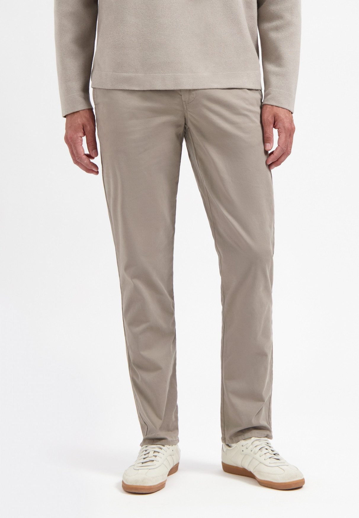 Stretch-Hose Pants Stretch Garment Dyed