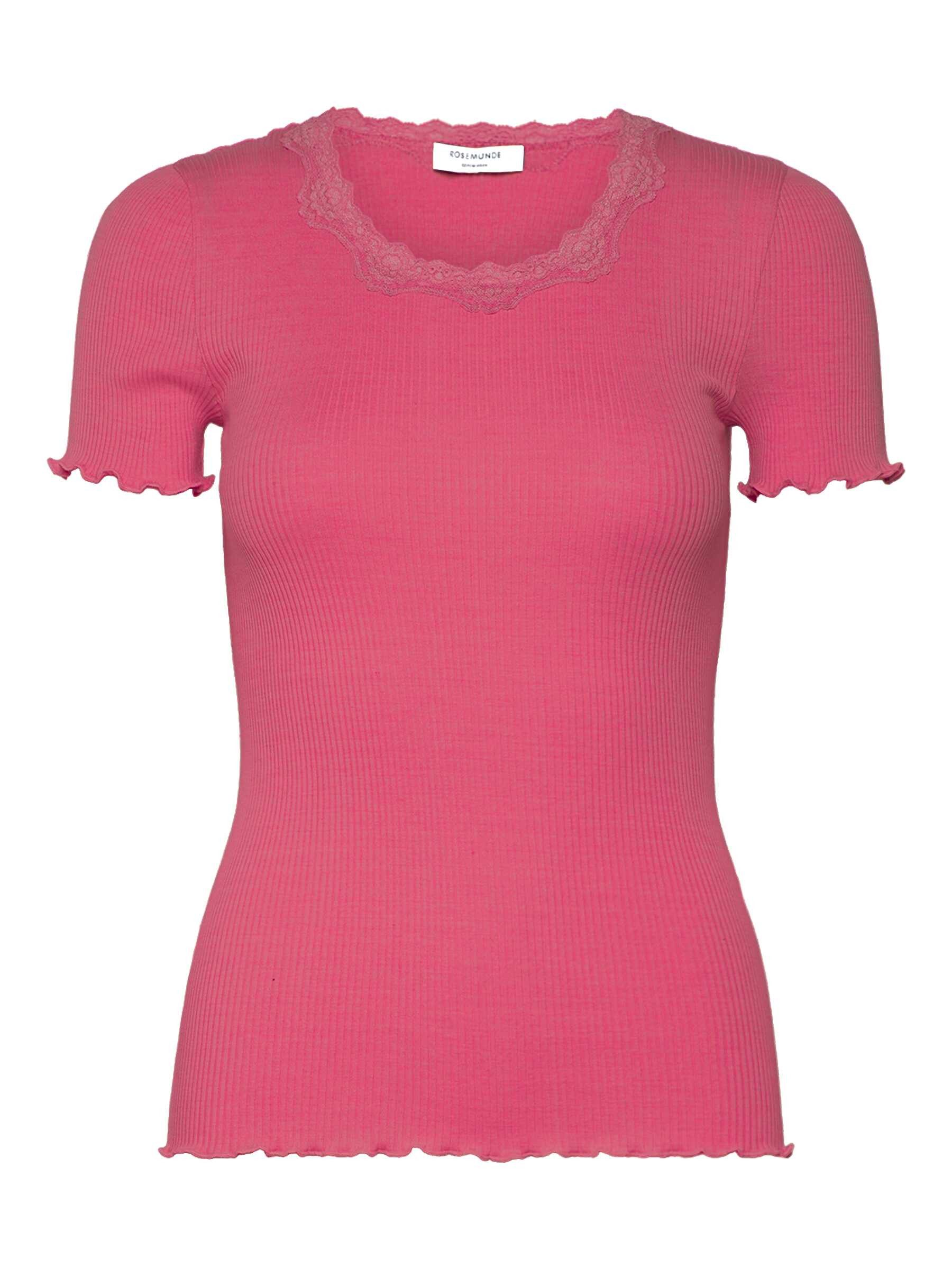 rosemunde Spitzenshirt Beatha lace t-shirt mit Seide mit Seide wunderschönes Halbarmshirt mit edler Spitze am Rundhalsausschnitt