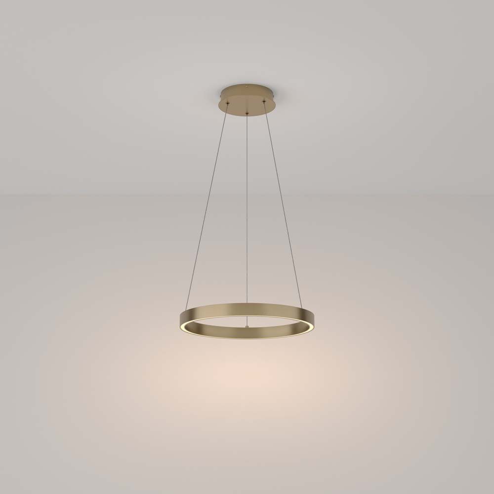 Maytoni LED-Hängeleuchte, LED-Leuchtmittel fest verbaut, Warmweiß, Hängelampe Pendelleuchte Esstischlampe messing LED Wohnzimmerlampe