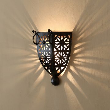 l-artisan Wandleuchte handgefertigt mit einzigartigem Design, Lampenschirm, Marokkanische Wandlampe aus eisen BOHA-M