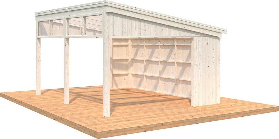 Palmako Holzpavillon »Nova«, mit Oberlicht, BxT: 517×397 cm, transparent