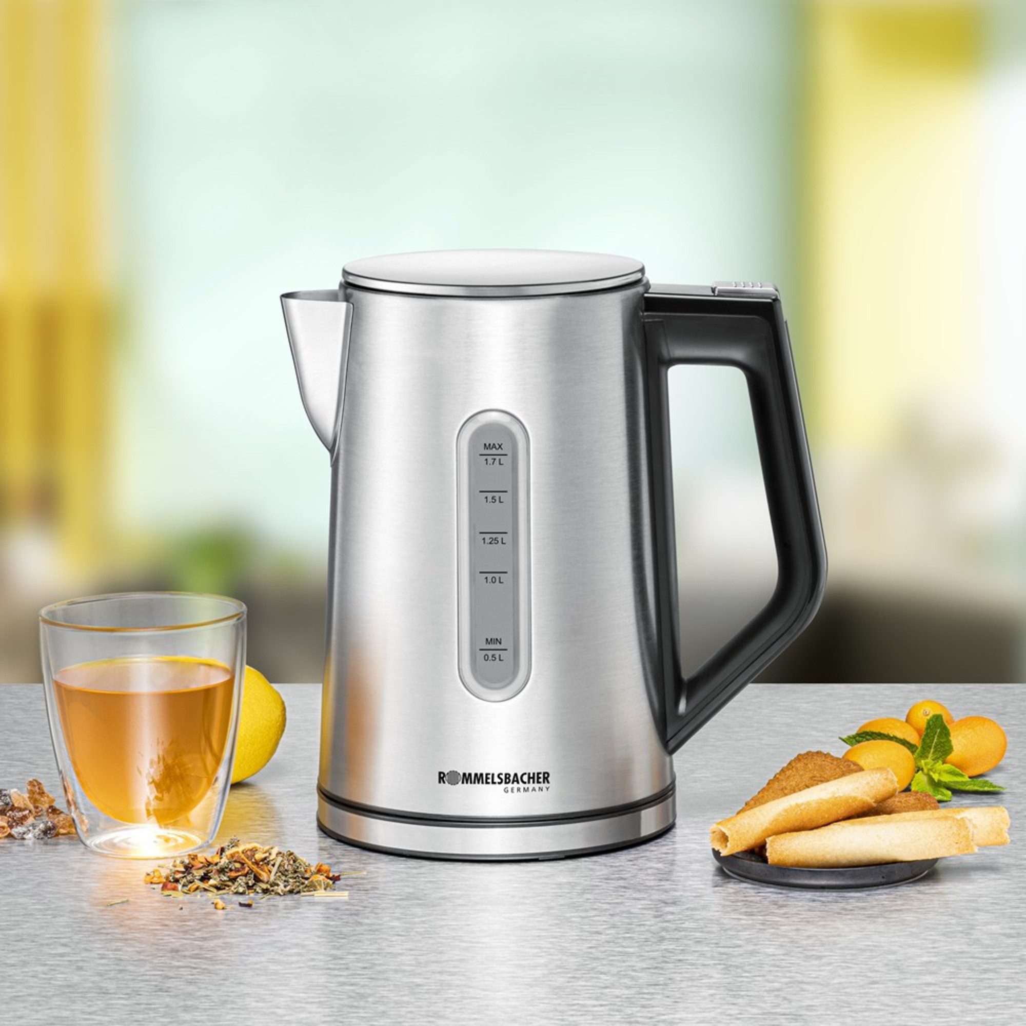Rommelsbacher Wasserkocher Rommelsbacher Wasserkocher Sunny WK 3000, (3.000, 1.7 l, 3000 W
