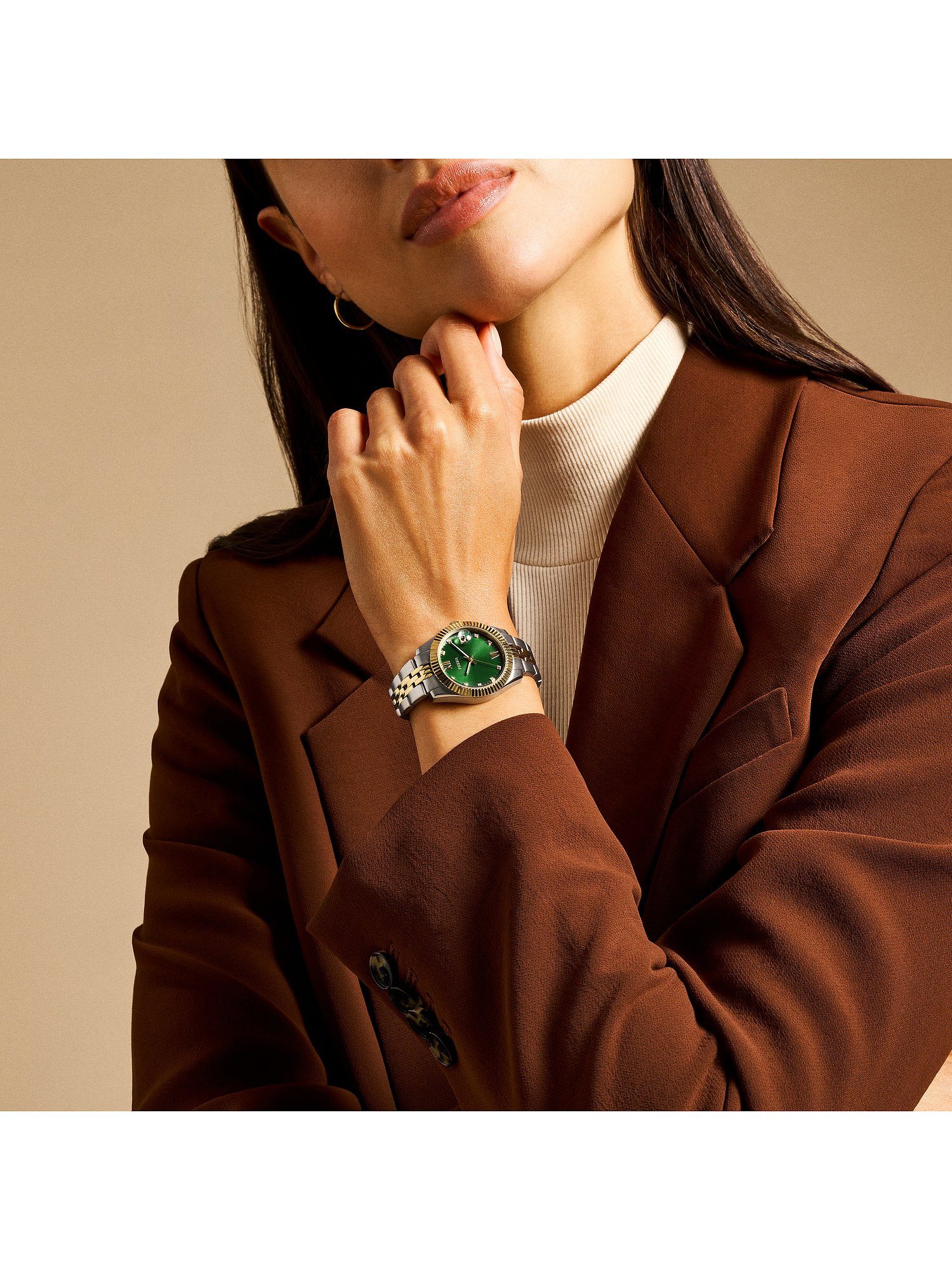 Fossil Quarzuhr Fossil Damen-Uhren Analog Quarz günstig online kaufen