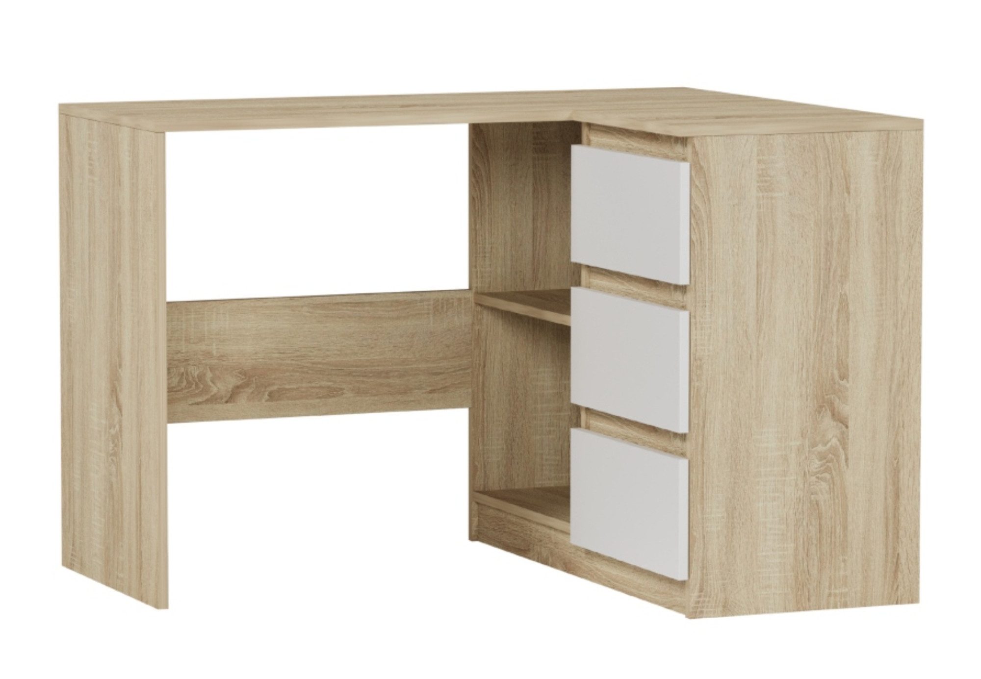 Home Collective Eckschreibtisch mit 3 Schubladen günstig online kaufen